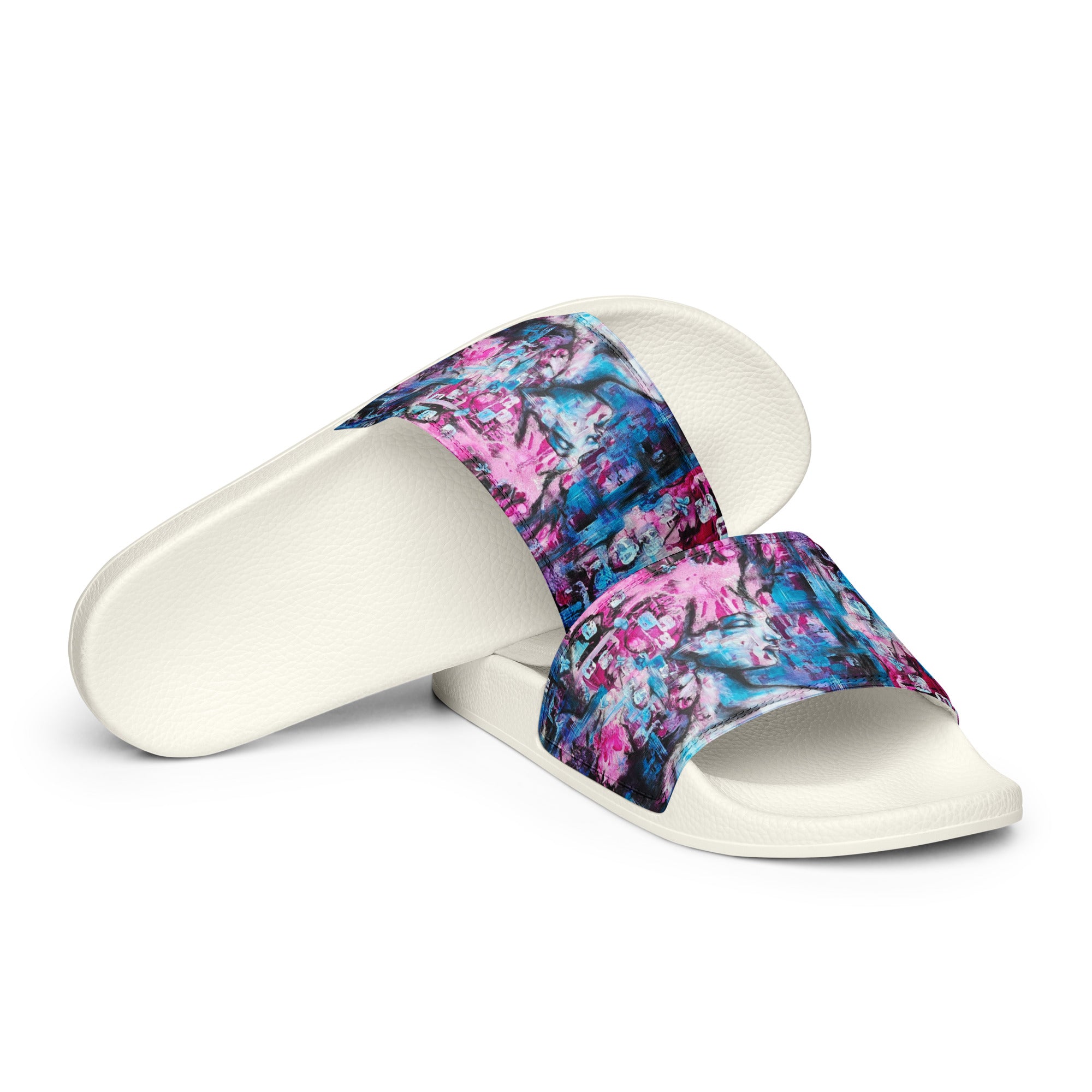 Men's slides- Pink Lady