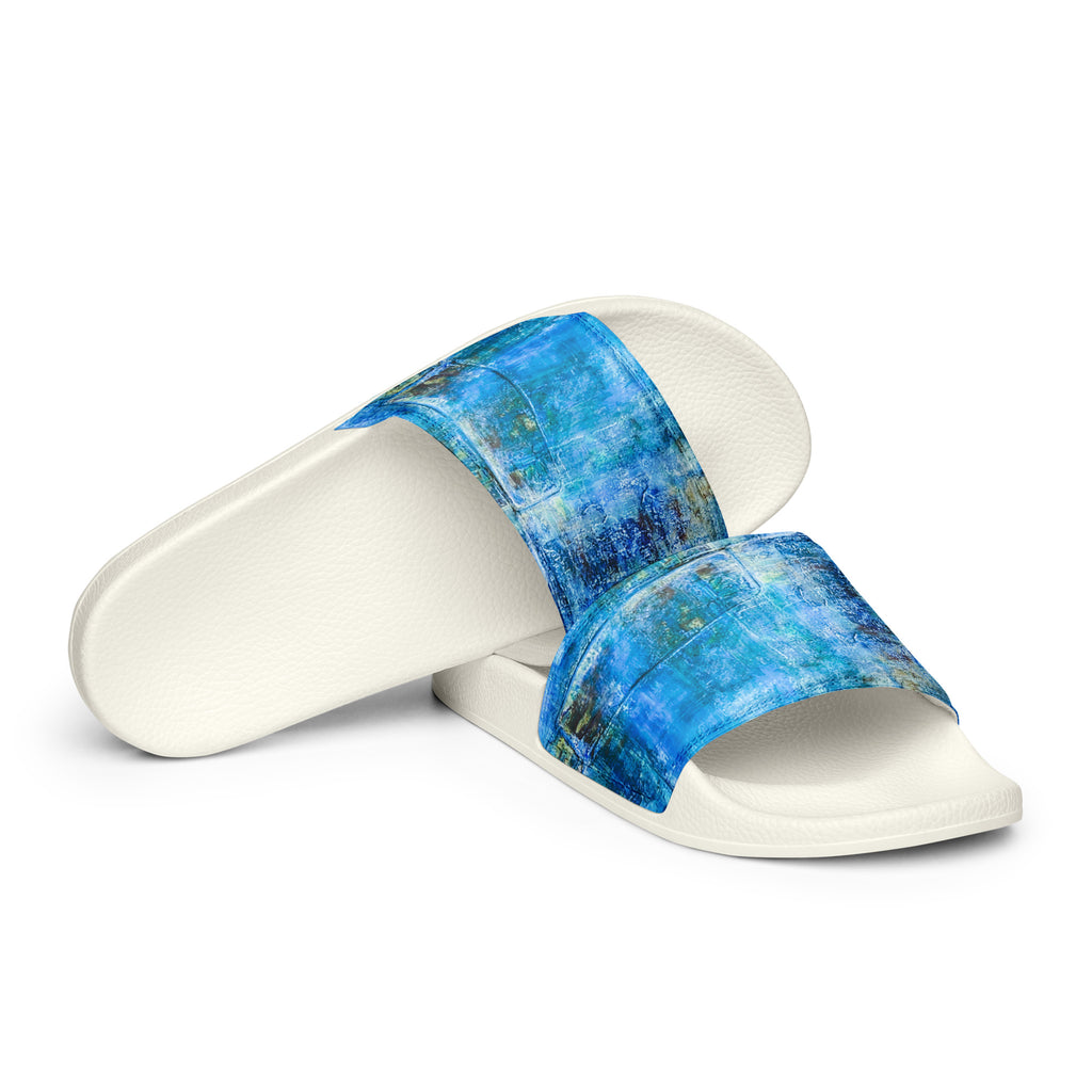 Men's slides- Bright Earth Blue