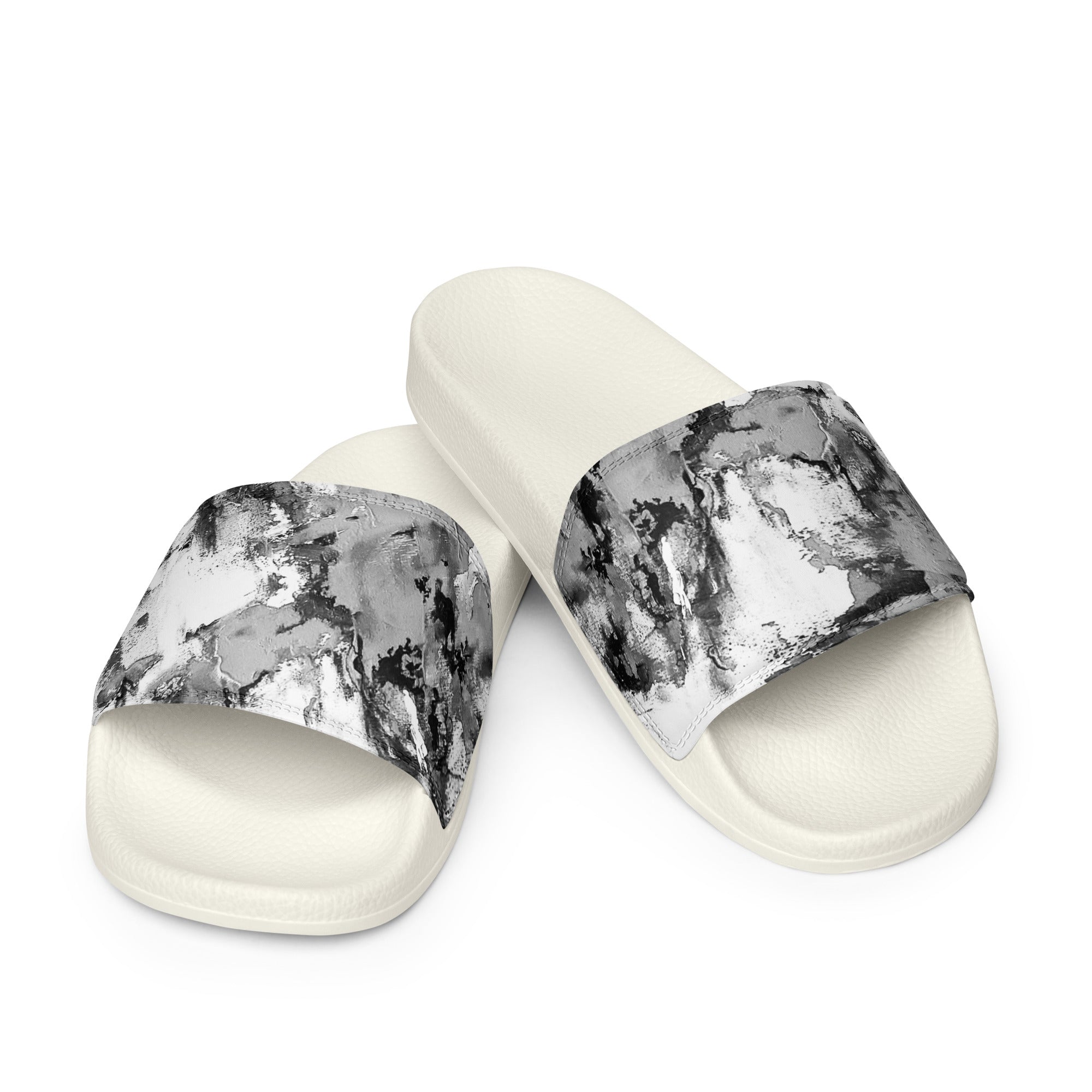 Men's Slides- Mismatch Grey