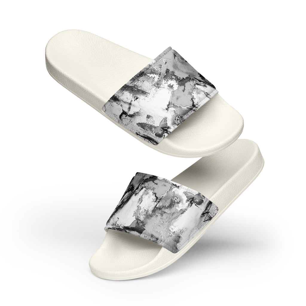 Men's Slides- Mismatch Grey