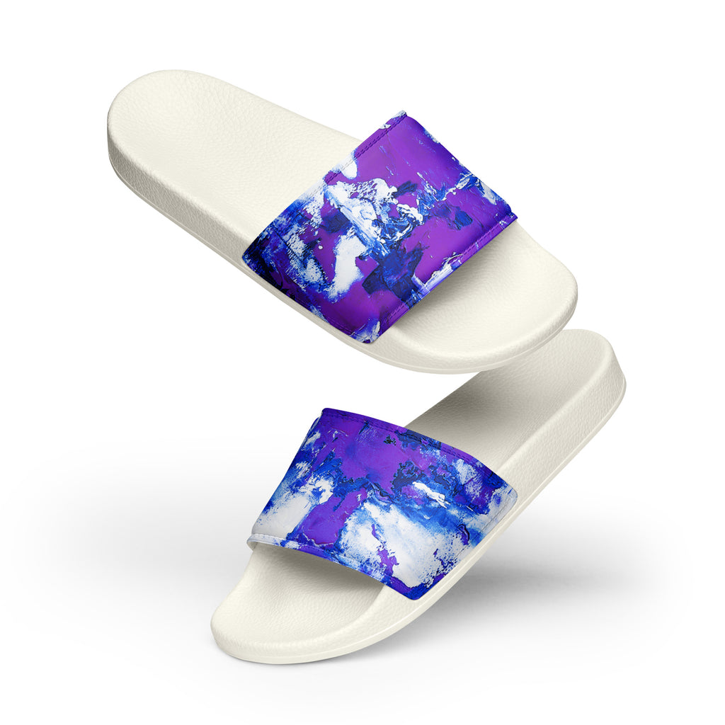 Men's Slides- Mismatch Purple