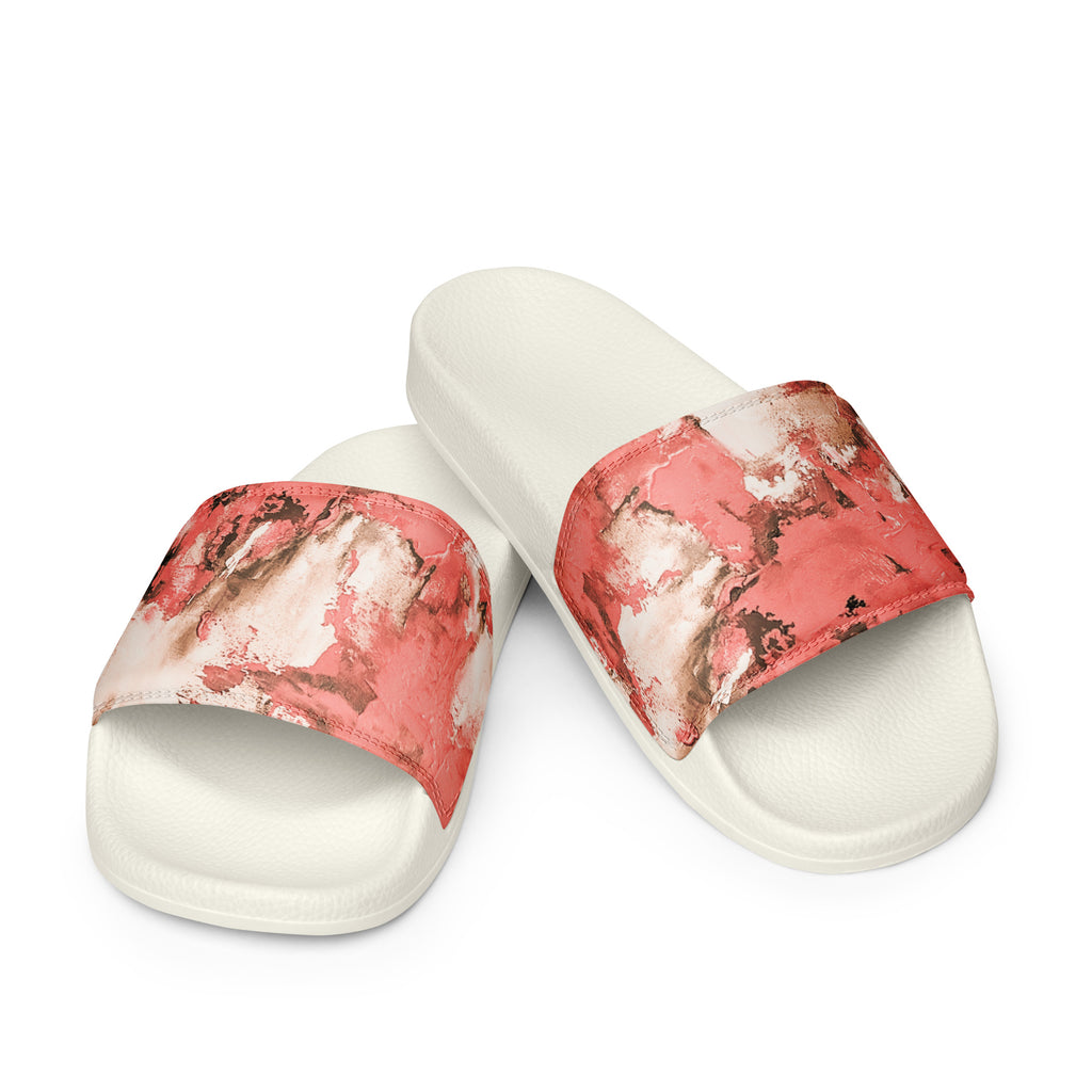 Men's Slides- Mismatch Peach