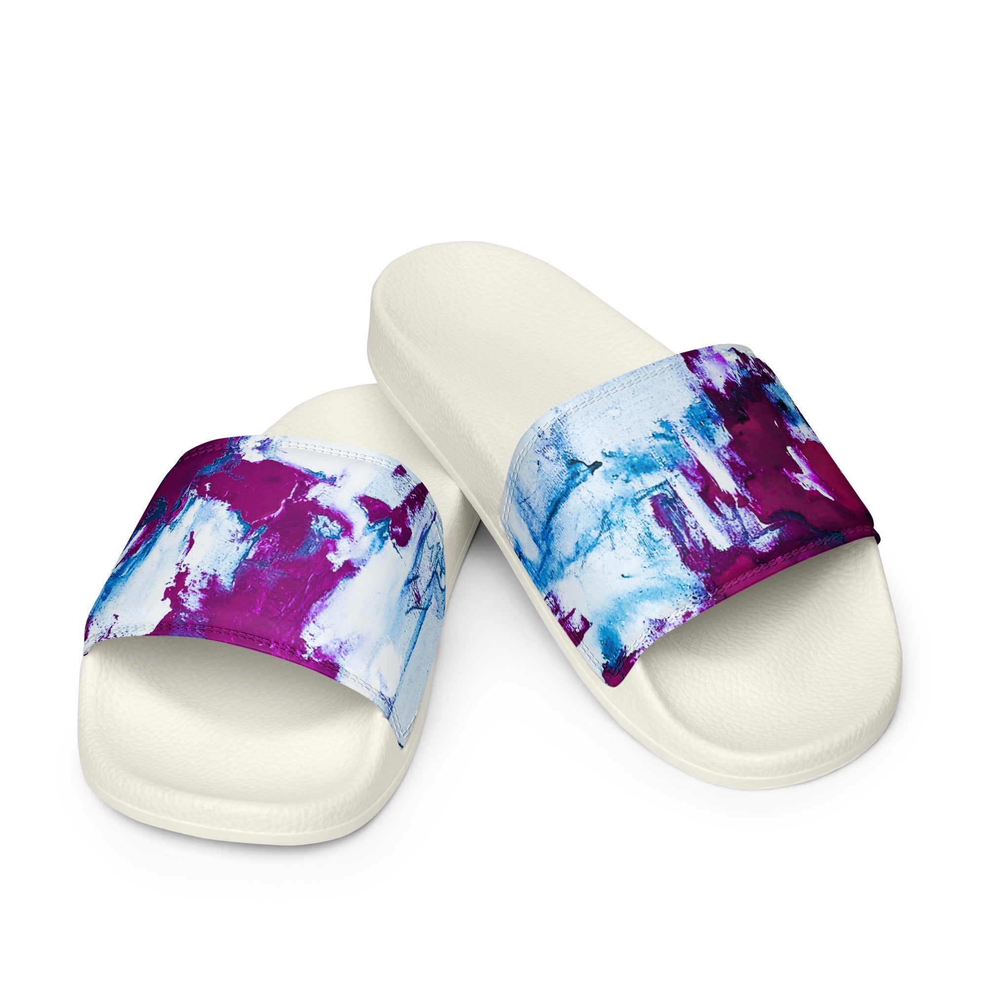 Men's Slides- Mismatch Turquoise