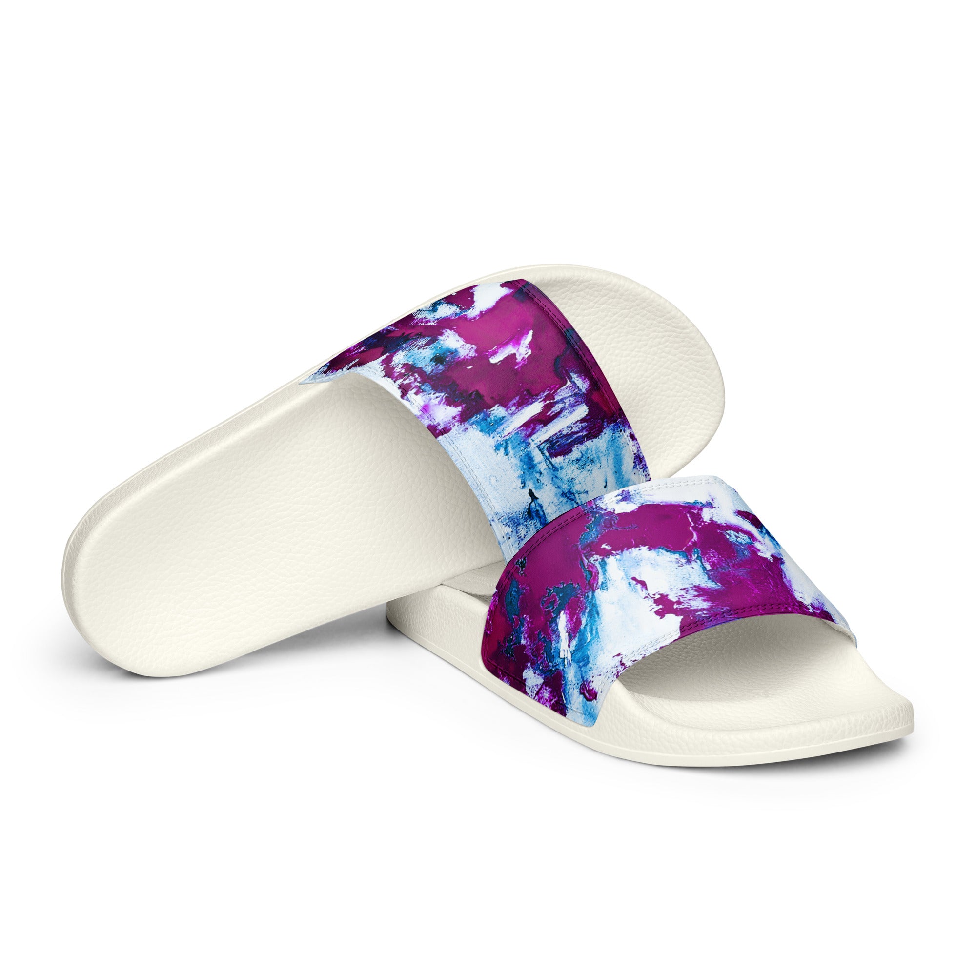 Men's Slides- Mismatch Turquoise
