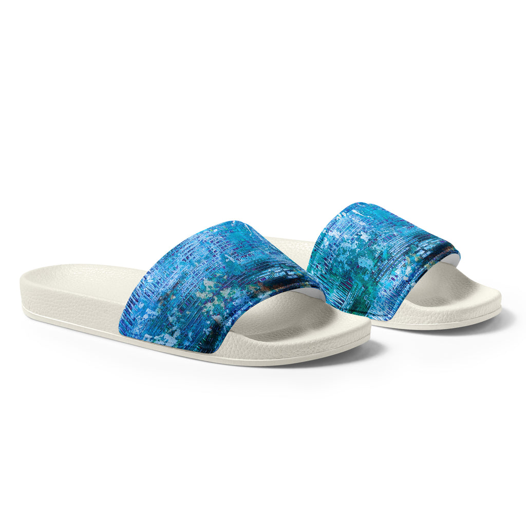 Men's slides- Weave Blue