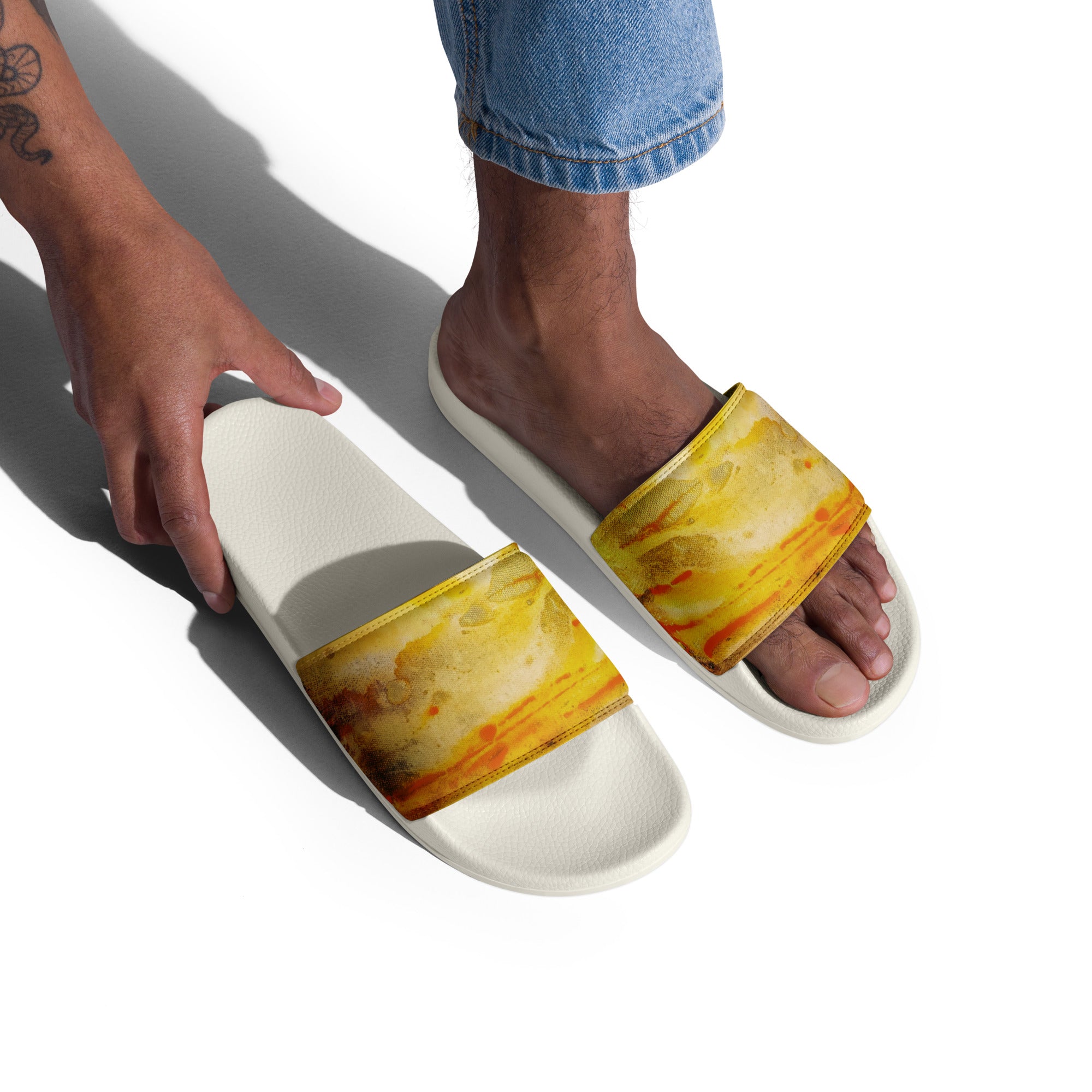 Men's slides- Ink Fire