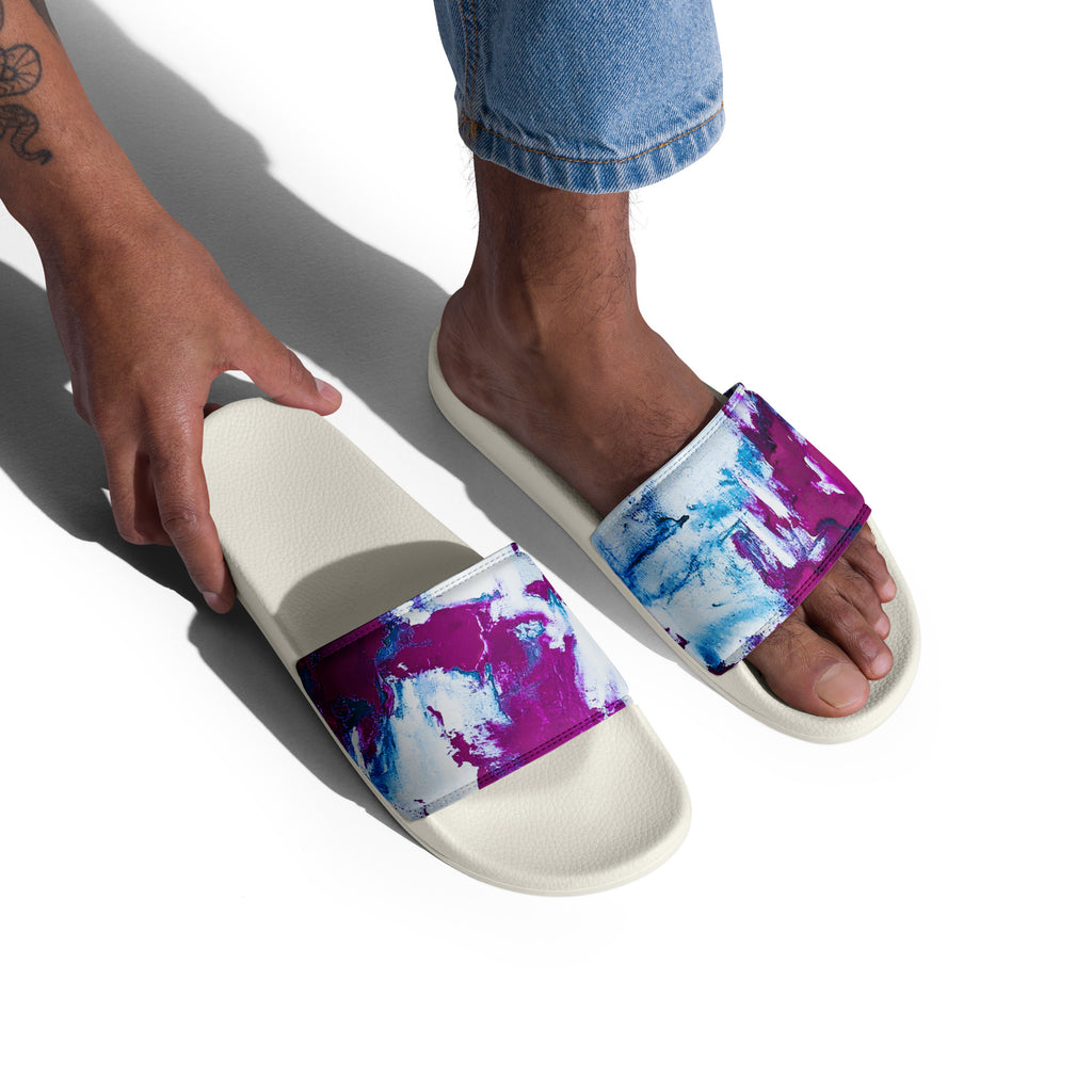 Men's Slides- Mismatch Turquoise