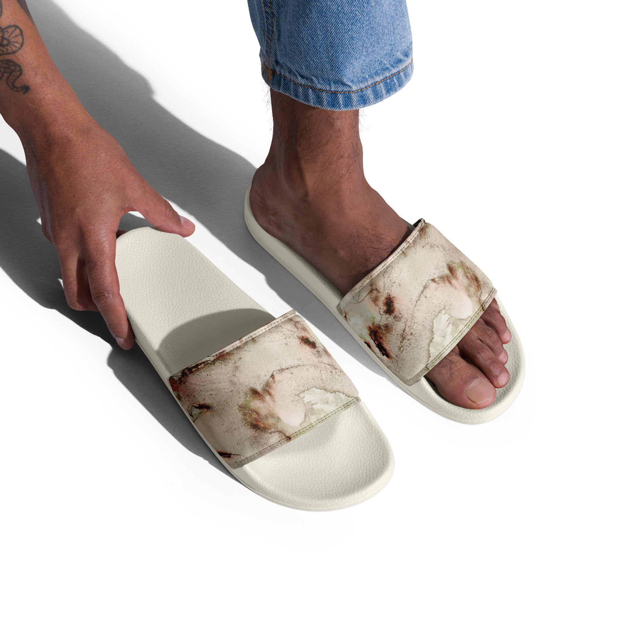 Men's slides- Ink Earth