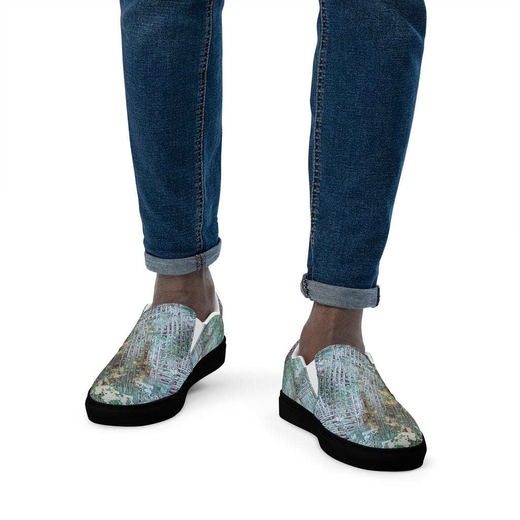 Men's slip on- Weave Green