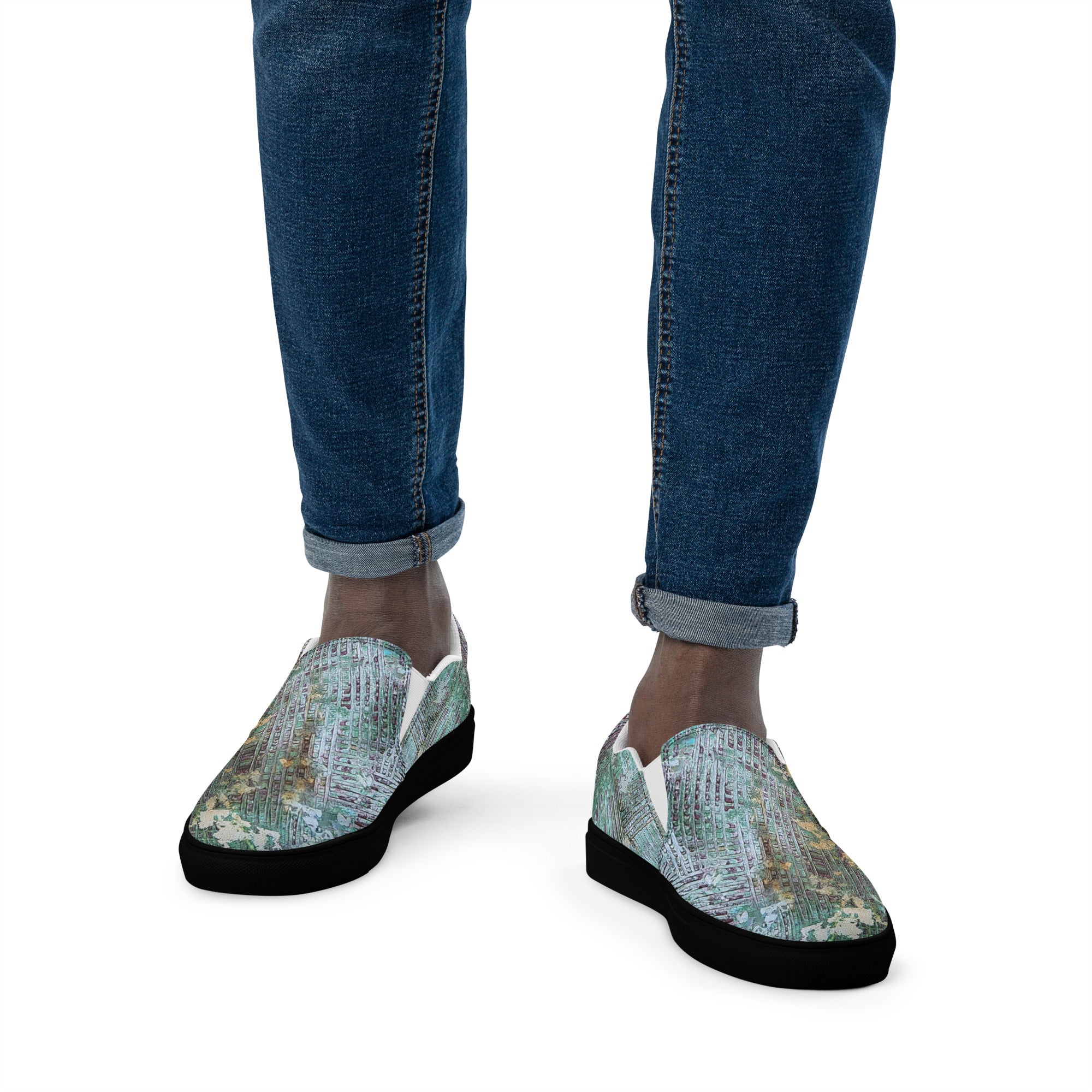 Men's slip on- Weave Green