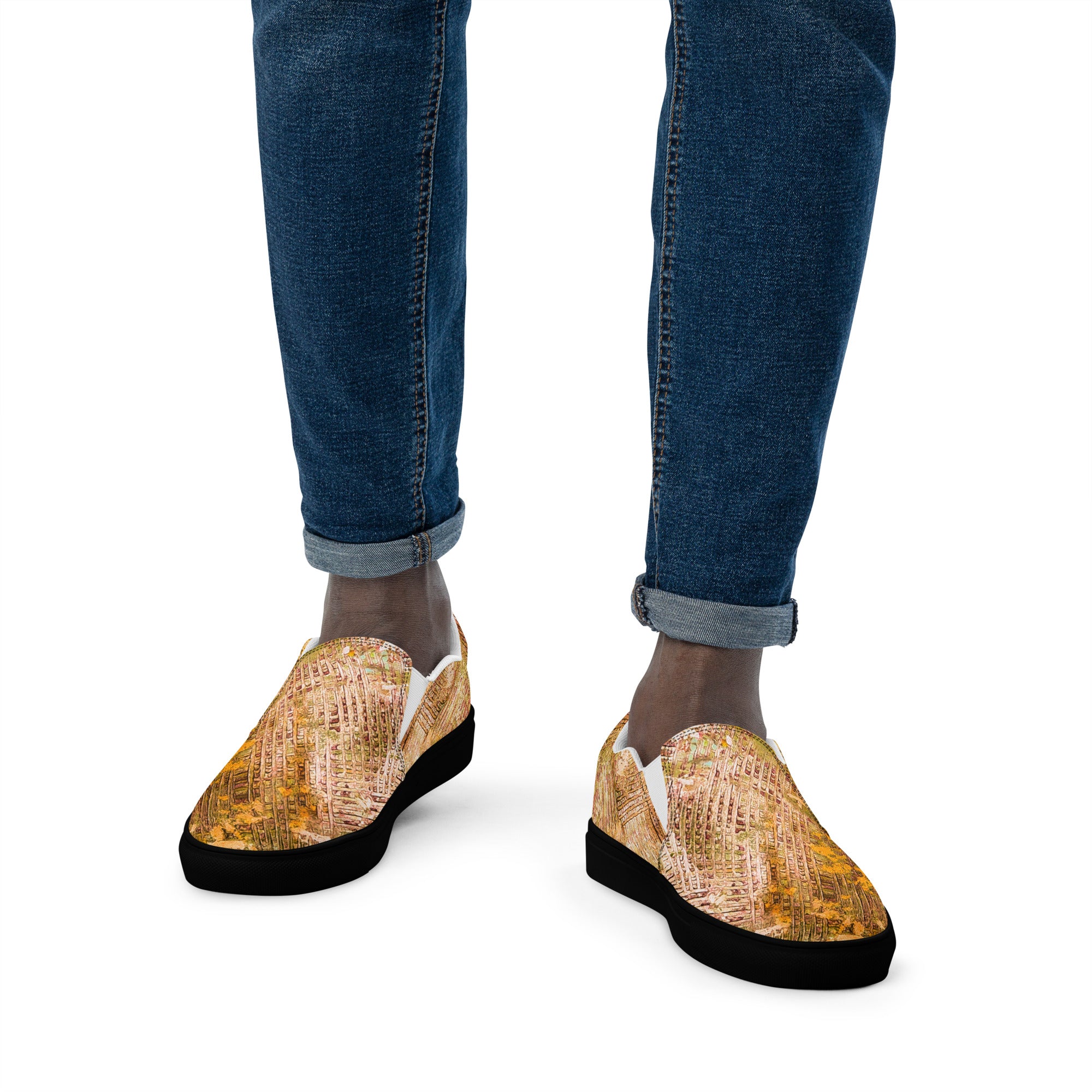 Men's slip on- Weave Golden