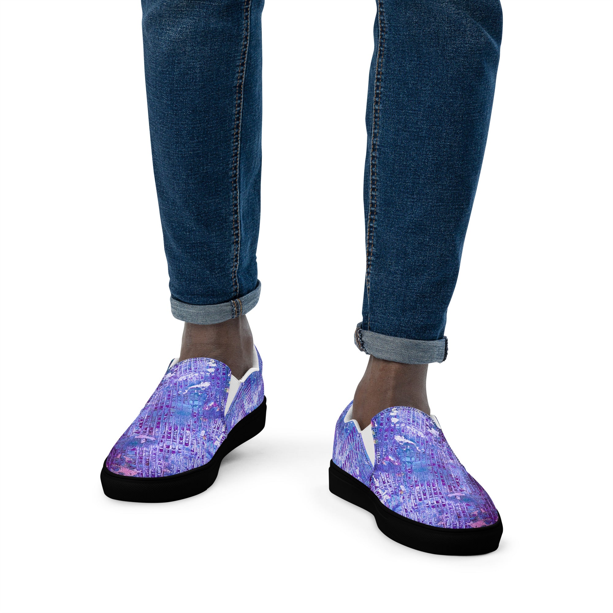 Men's slip on- Weave Purple