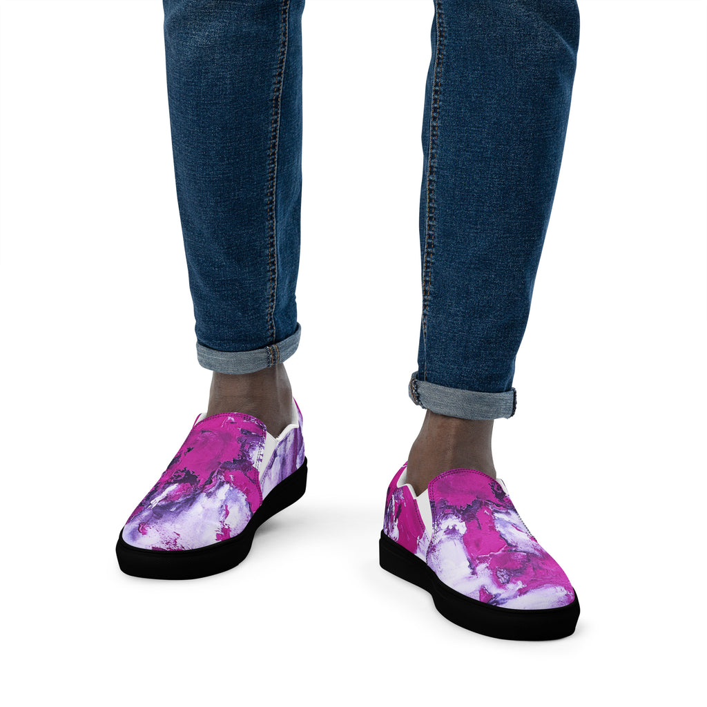 Men's Slip On- Mismatch Pink