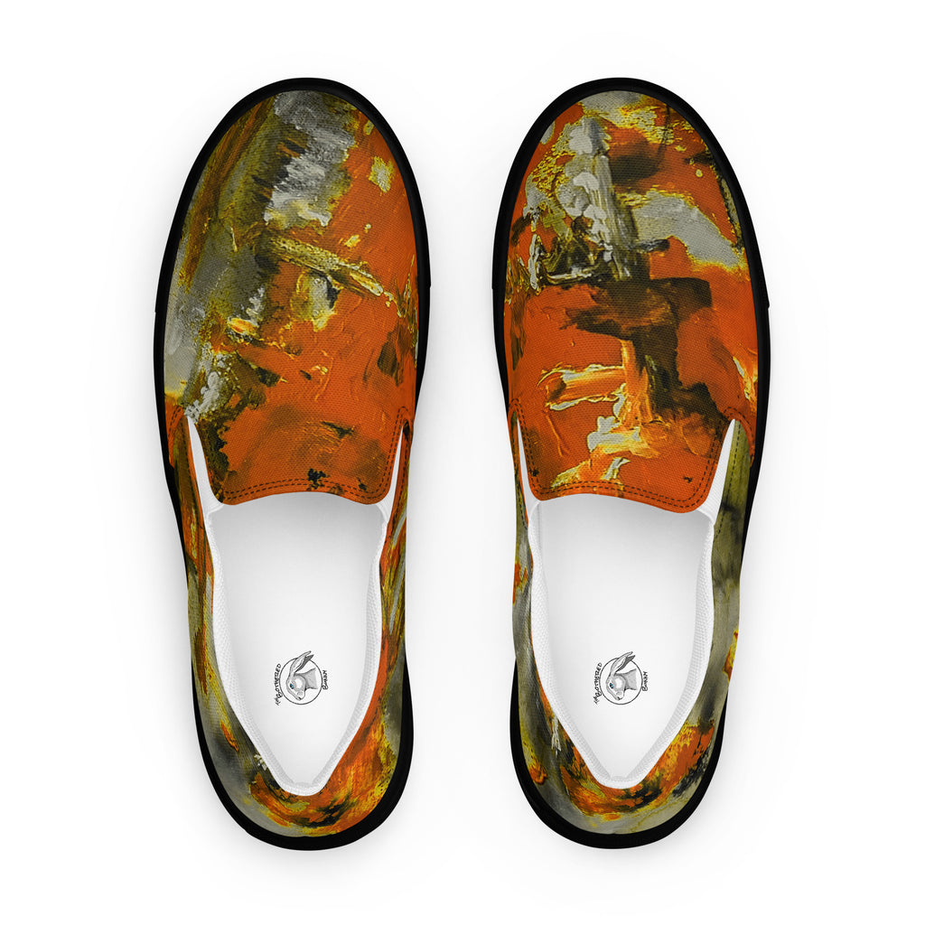 Men's Slip On- Mismatch Orange