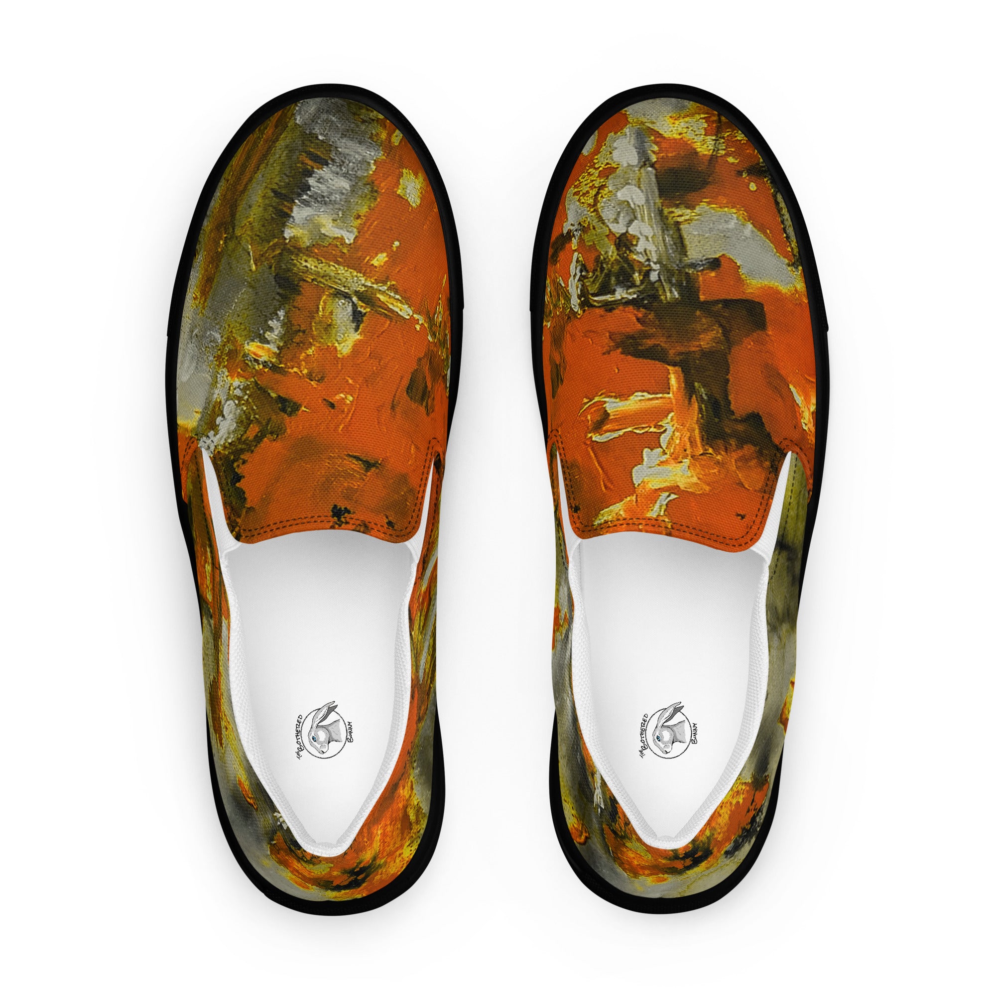 Men's Slip On- Mismatch Orange