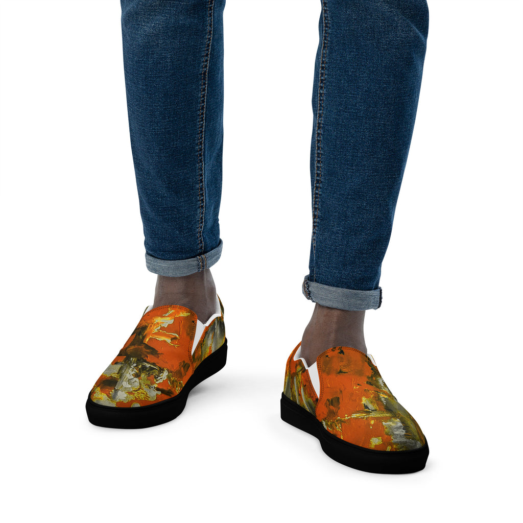 Men's Slip On- Mismatch Orange