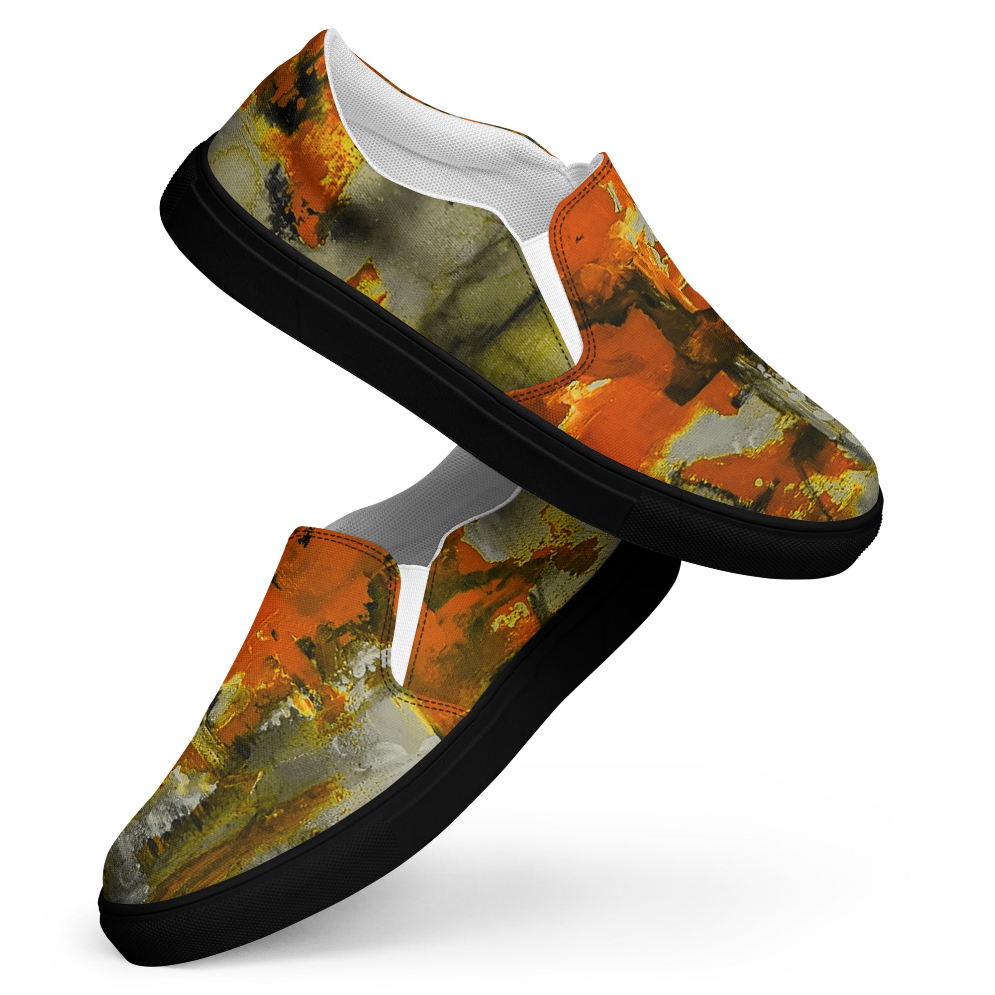 Men's Slip On- Mismatch Orange