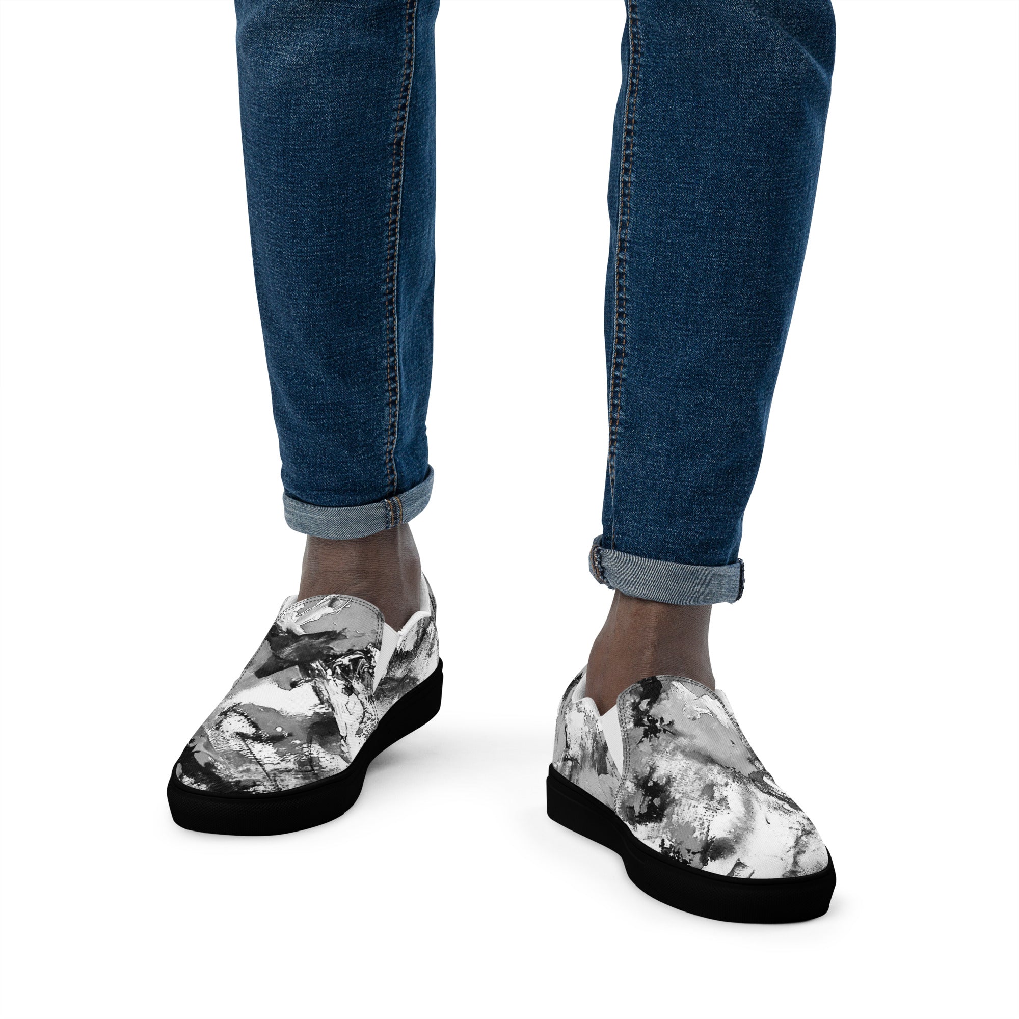 Men's Slip On- Mismatch Grey