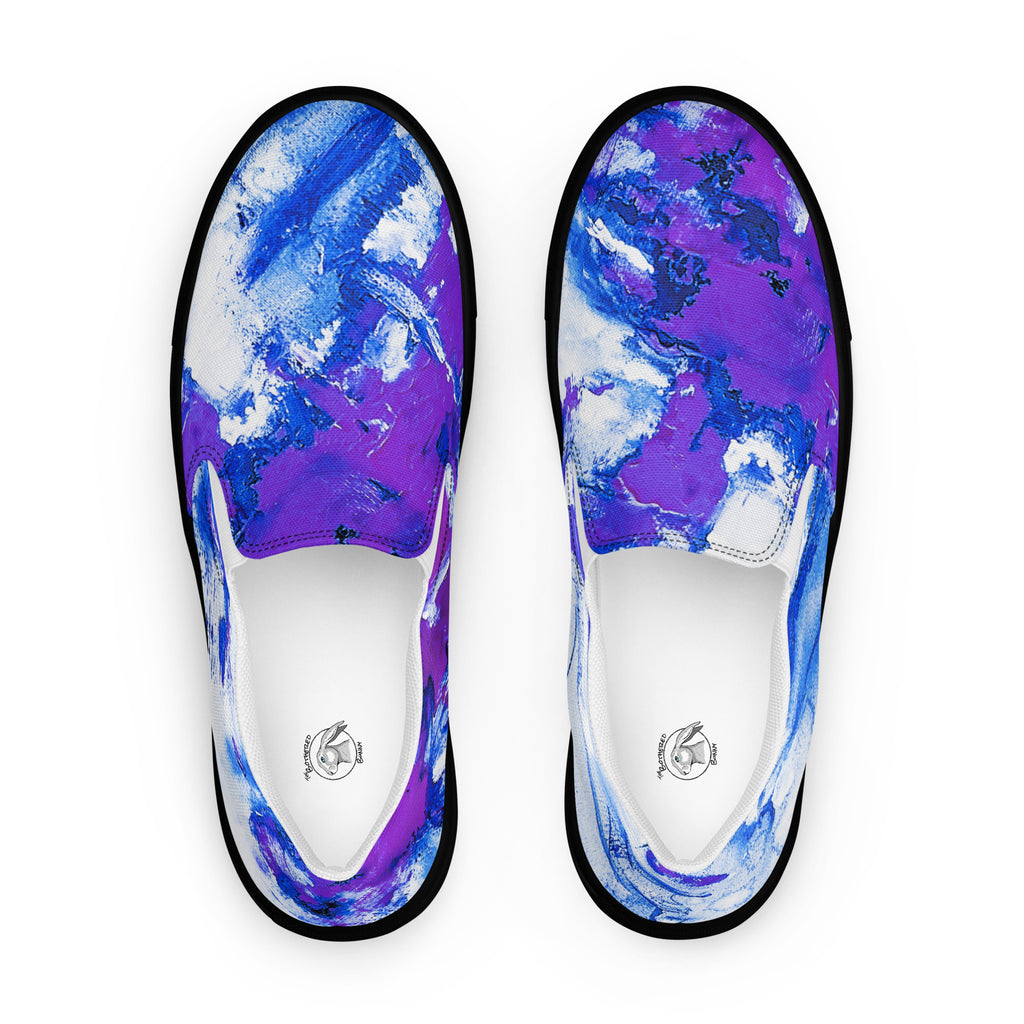 Men's Slip On- Mismatch Purple