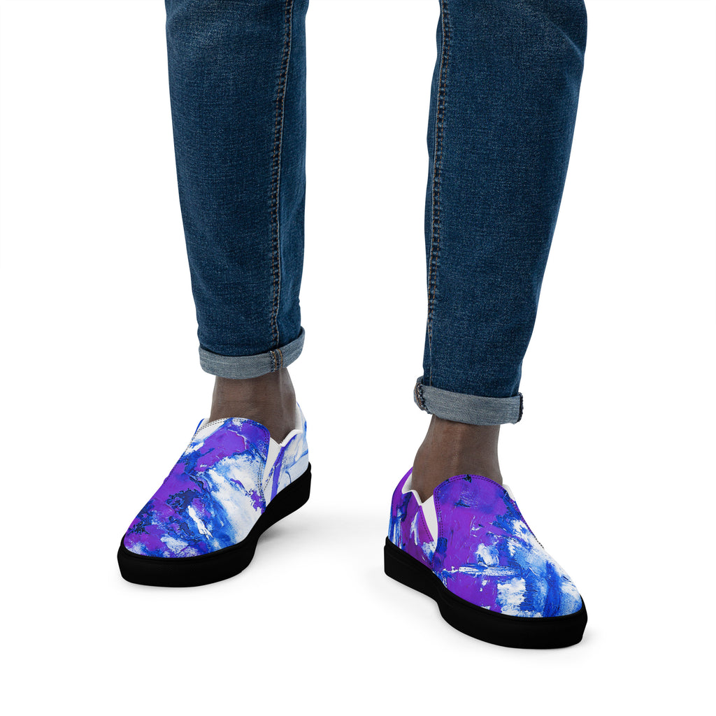 Men's Slip On- Mismatch Purple