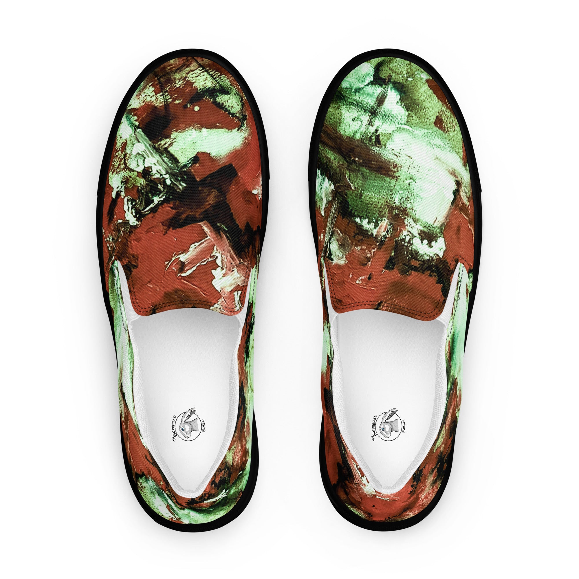 Men's Slip On- Mismatch Green