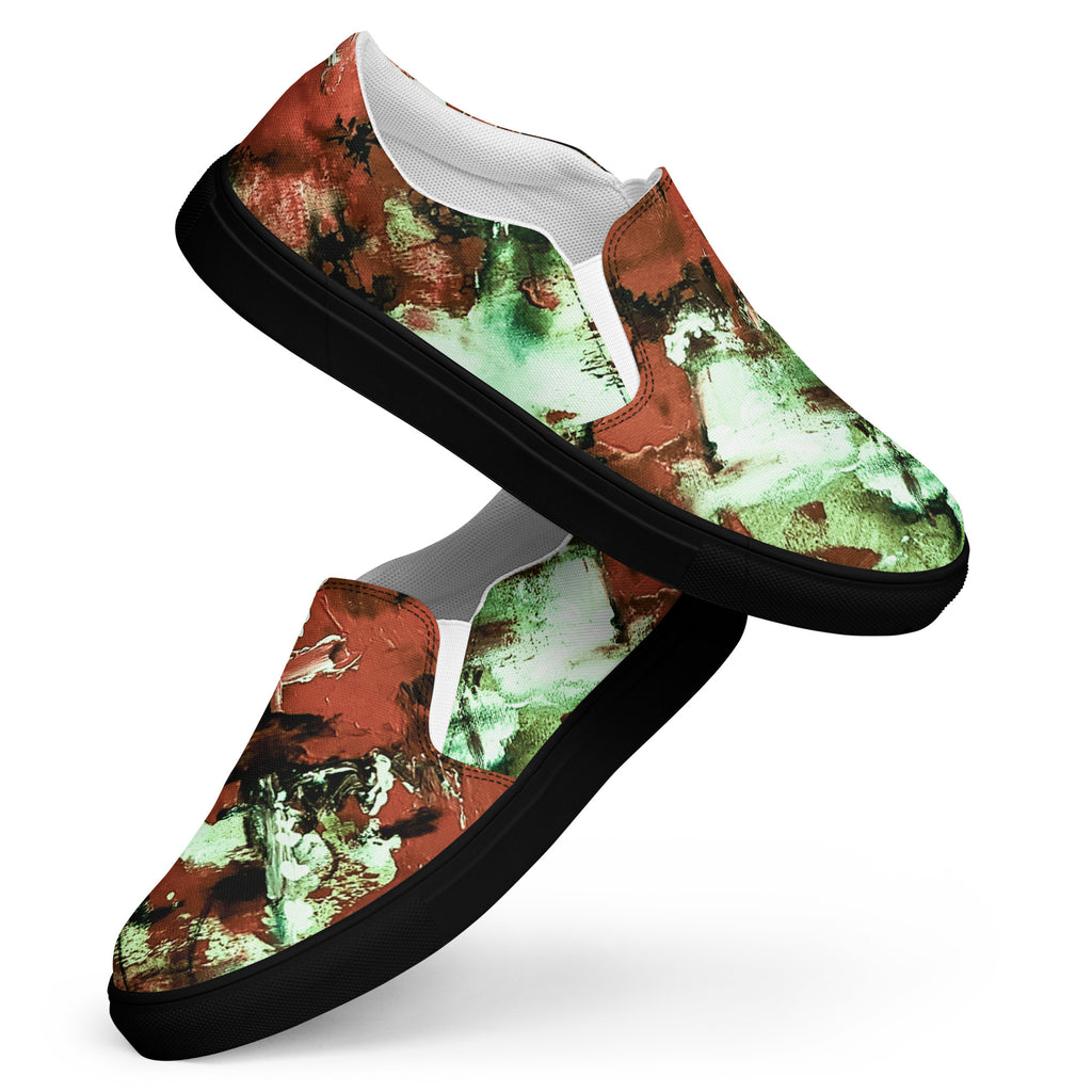 Men's Slip On- Mismatch Green
