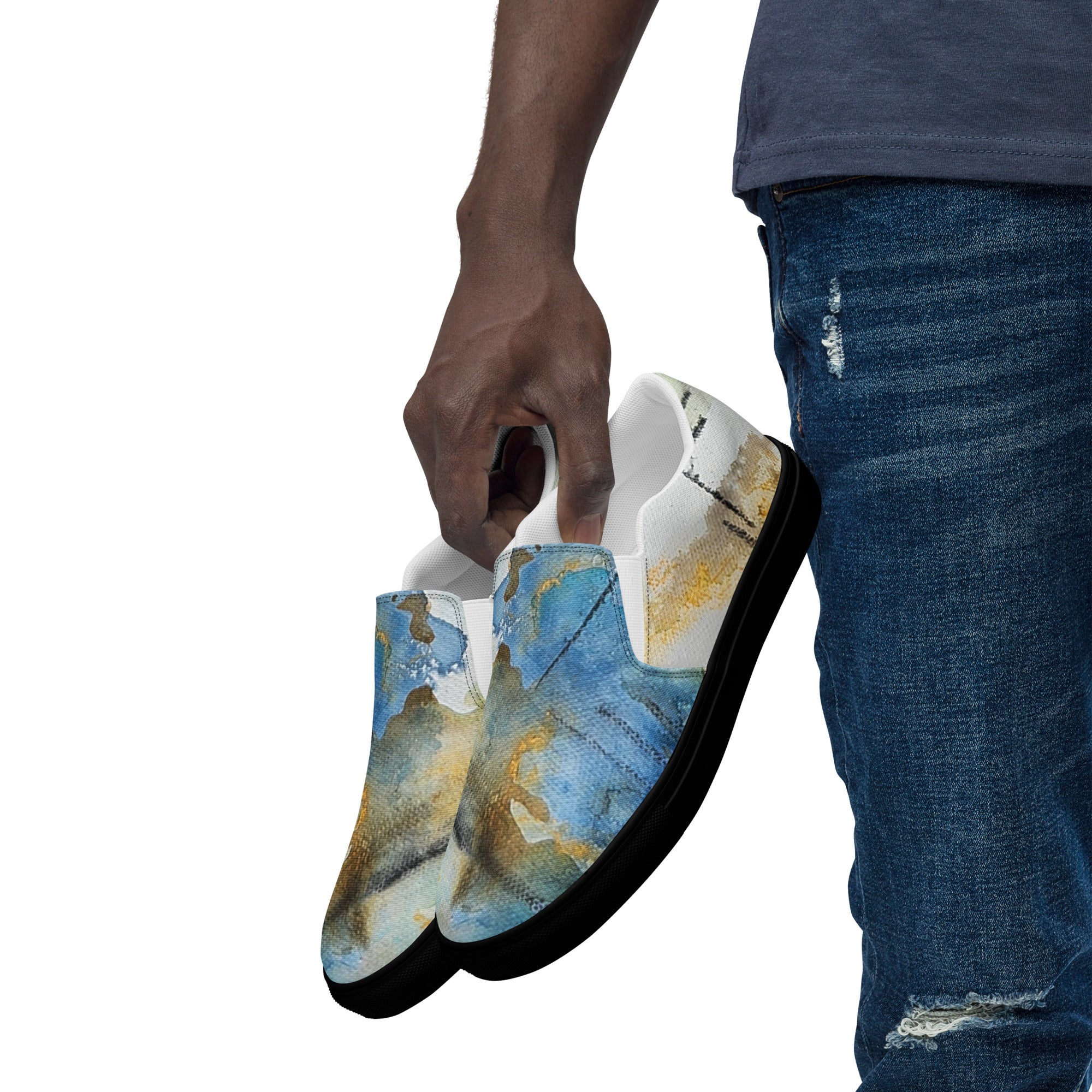 Men's slip on- With Caramel