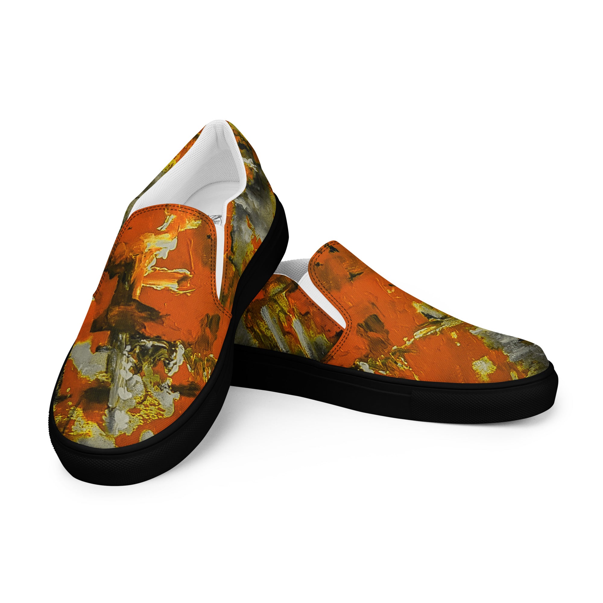 Men's Slip On- Mismatch Orange