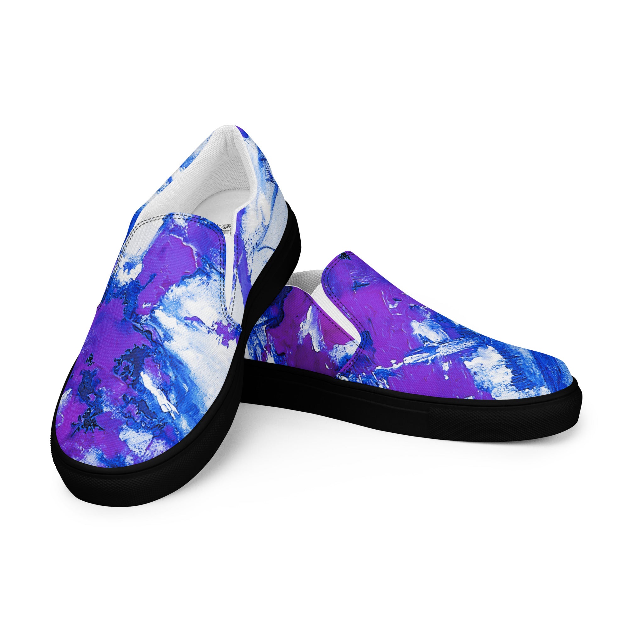 Men's Slip On- Mismatch Purple
