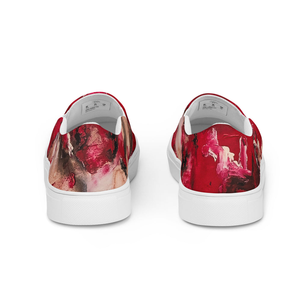 Men's Slip On- Mismatch Red