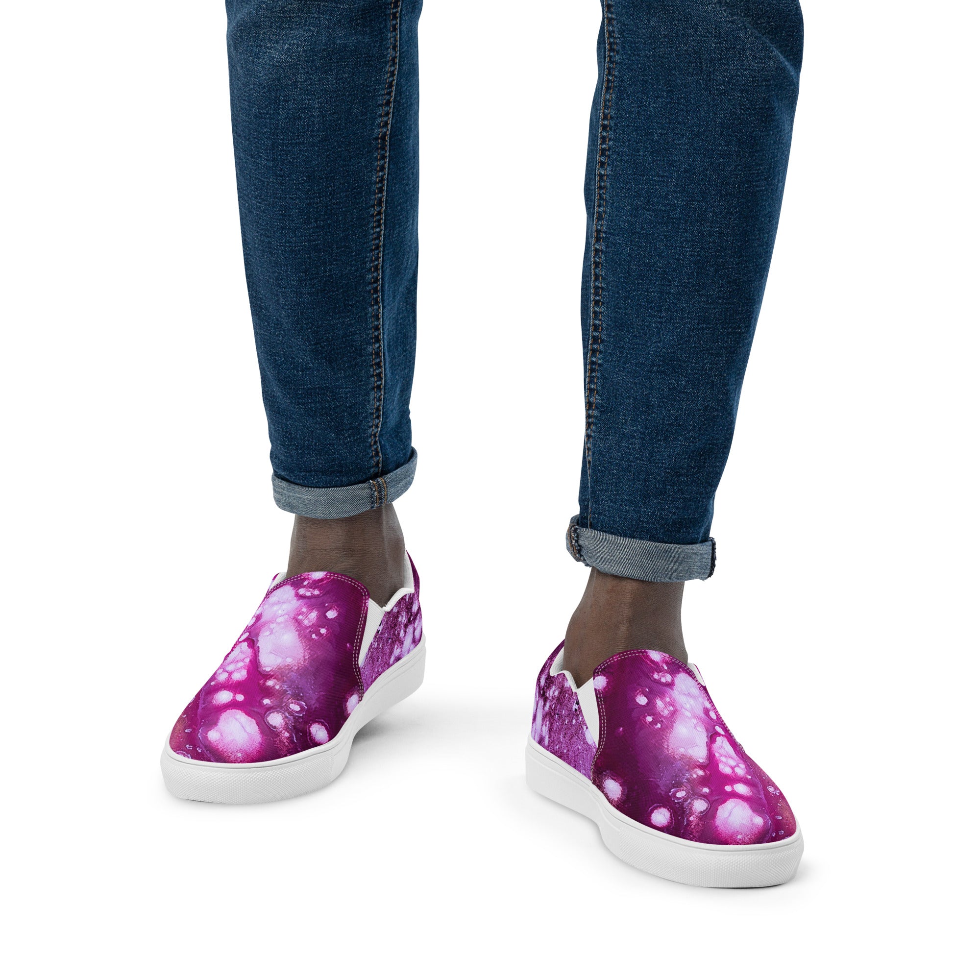 Men's Slip On- Galaxy Fuchsia