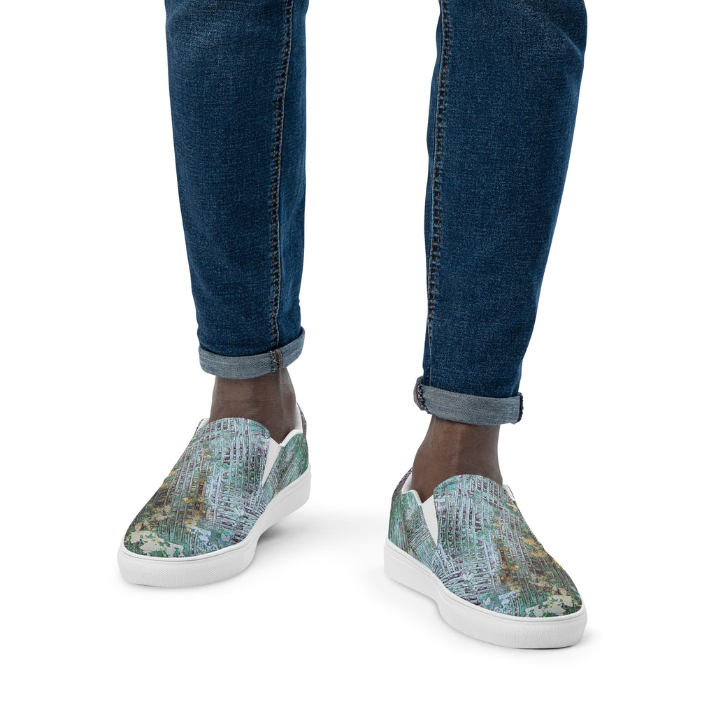Men's slip on- Weave Green
