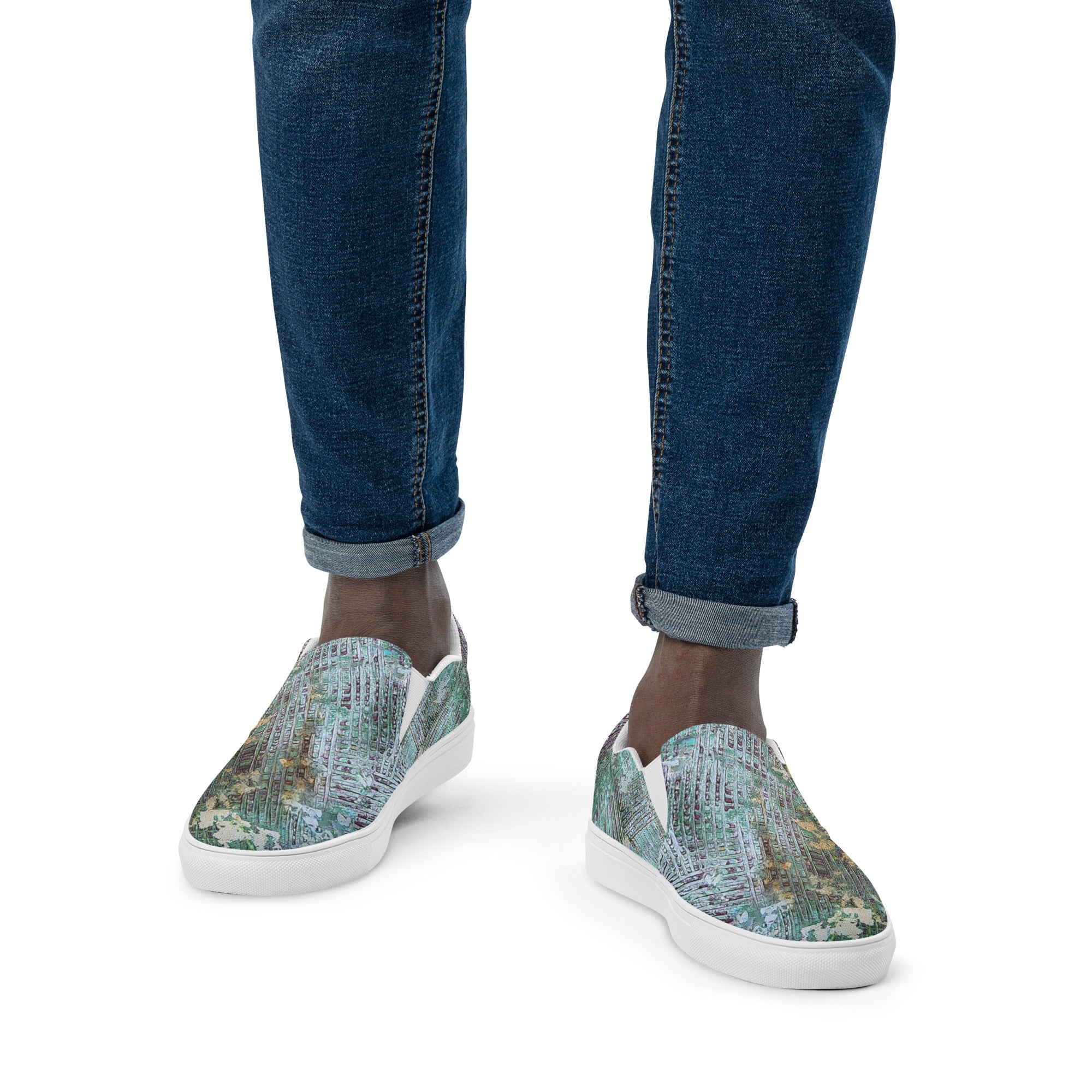 Men's slip on- Weave Green