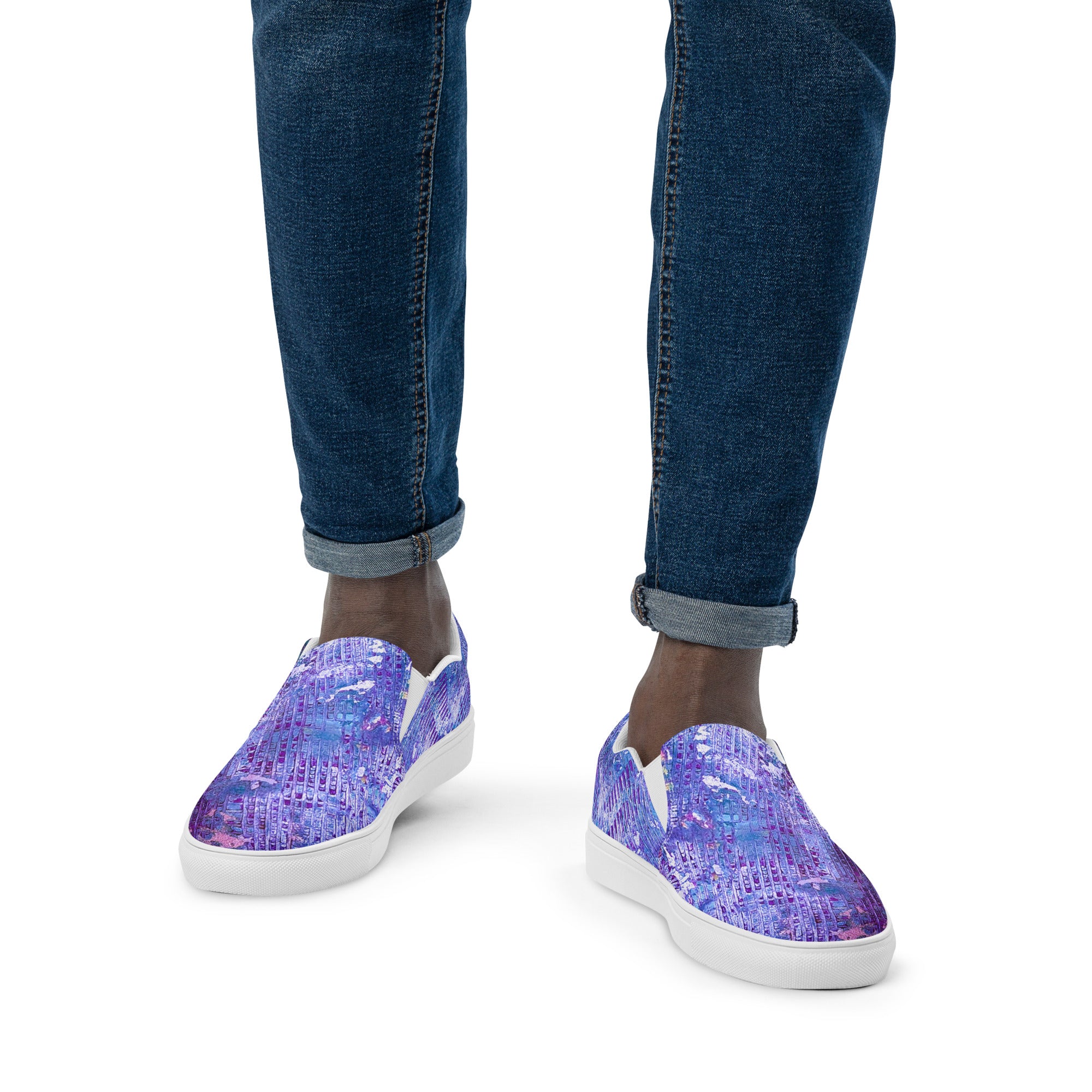Men's slip on- Weave Purple