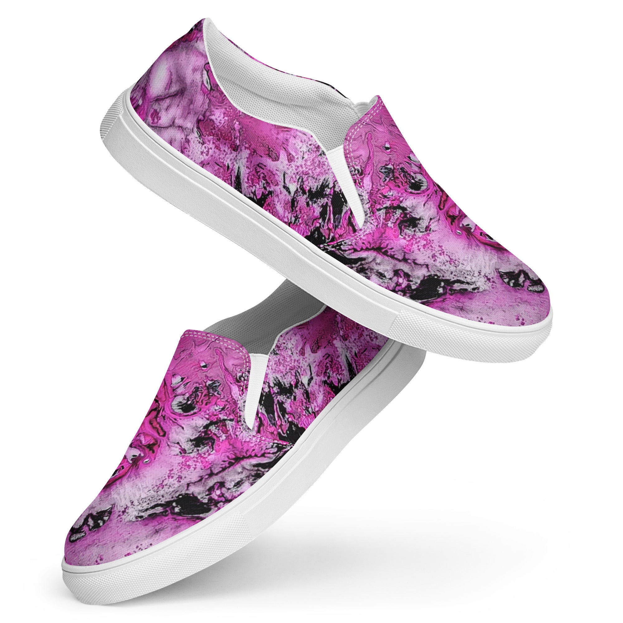 Men's slip on- Pink Marble