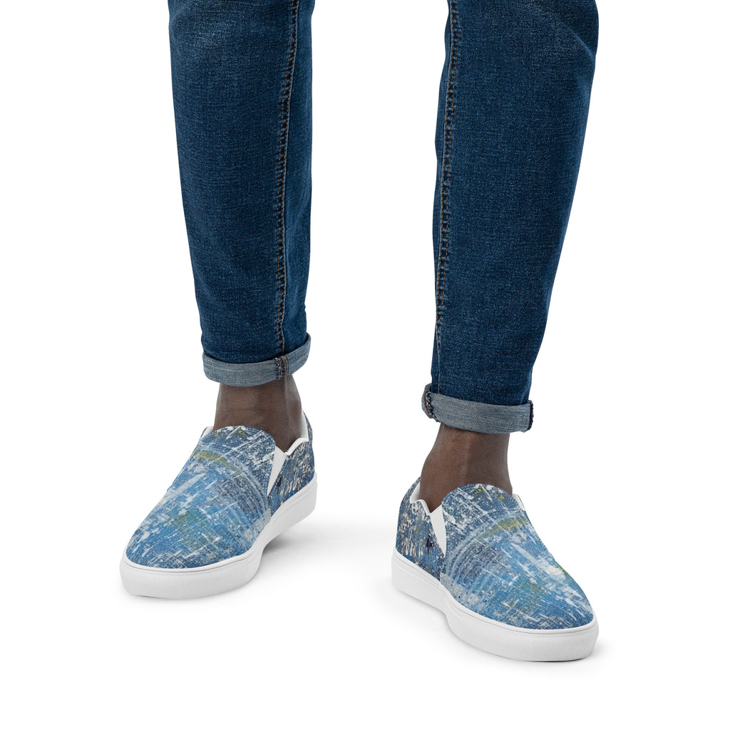 Men's Slip On- Denim Scrape