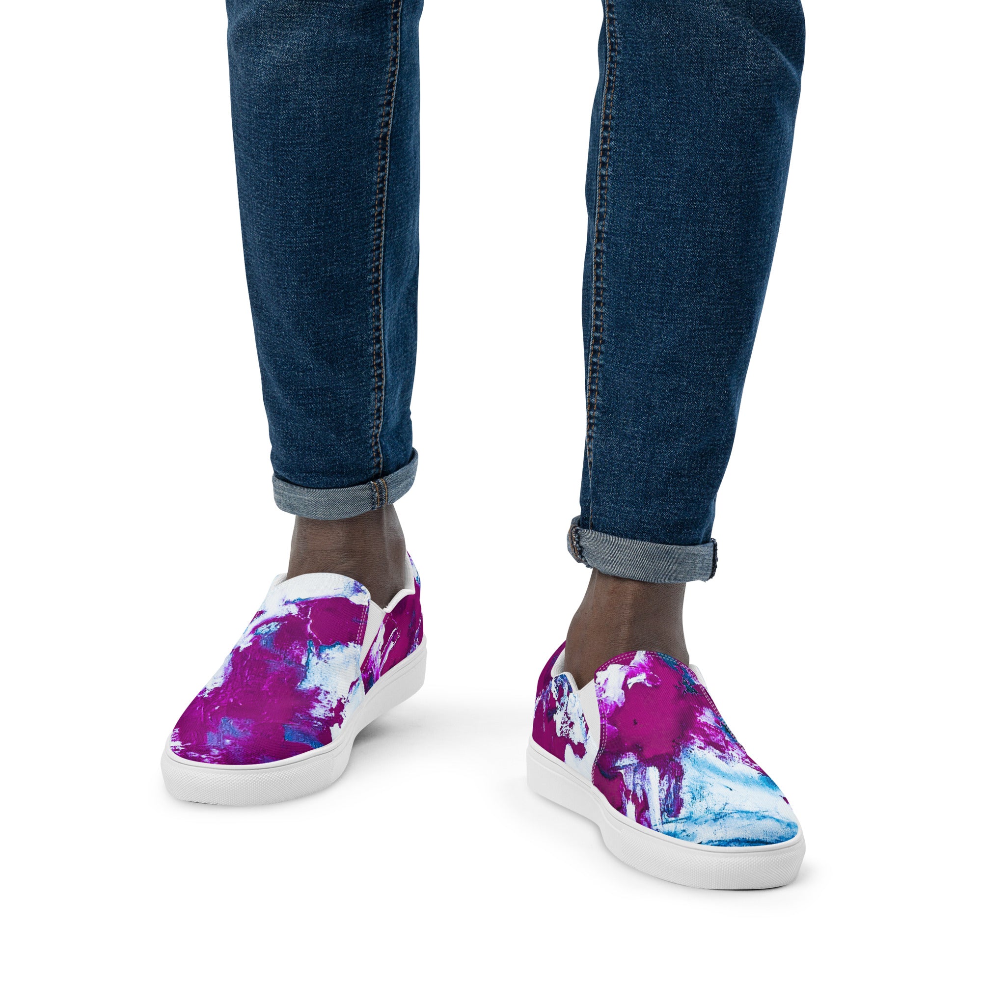 Men's Slip On- Mismatch Turquoise