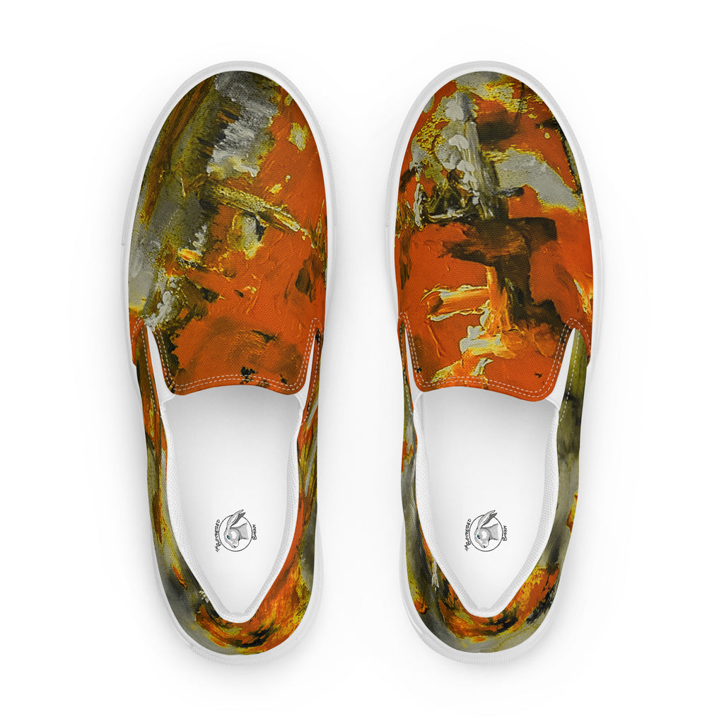 Men's Slip On- Mismatch Orange