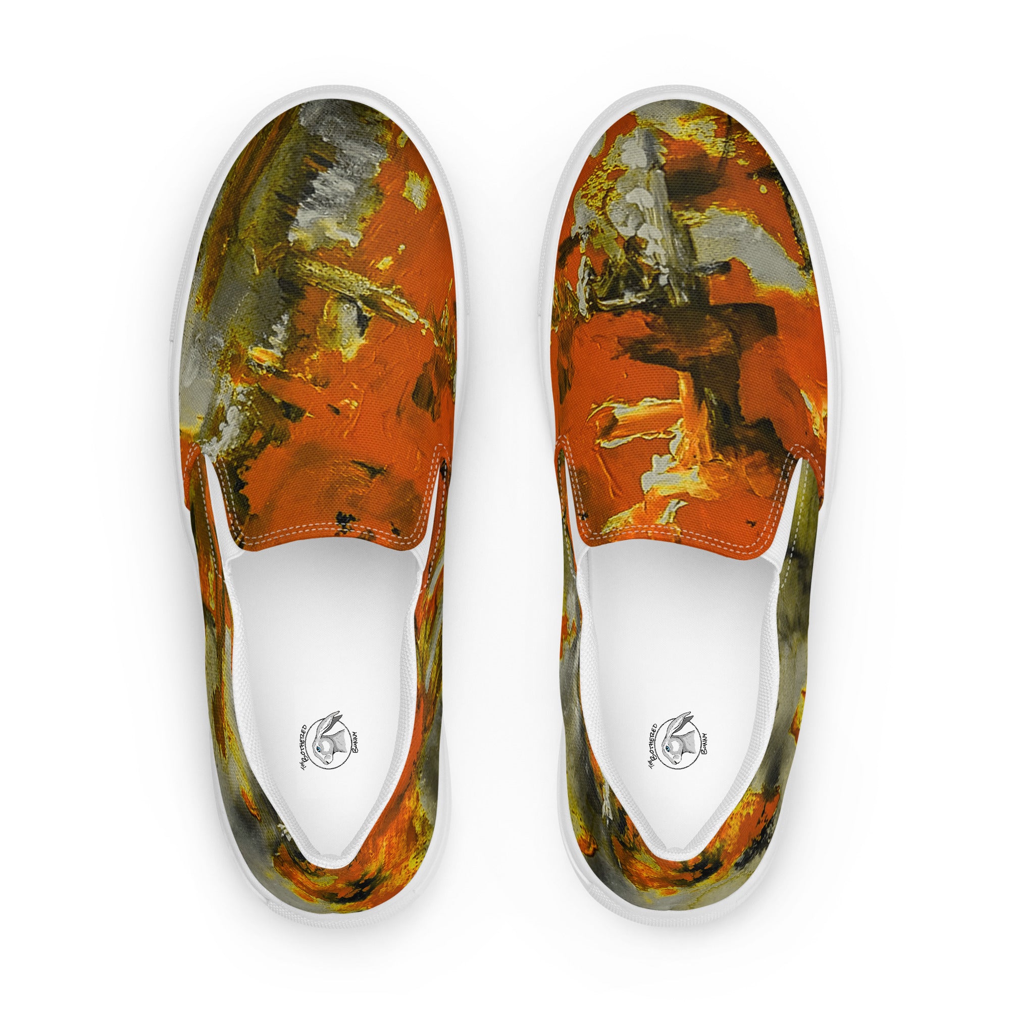 Men's Slip On- Mismatch Orange