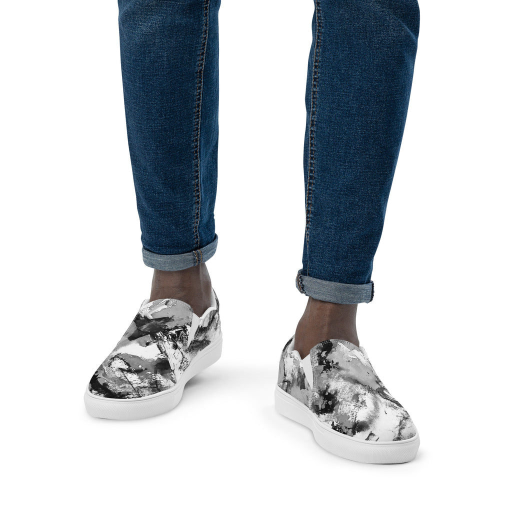Men's Slip On- Mismatch Grey