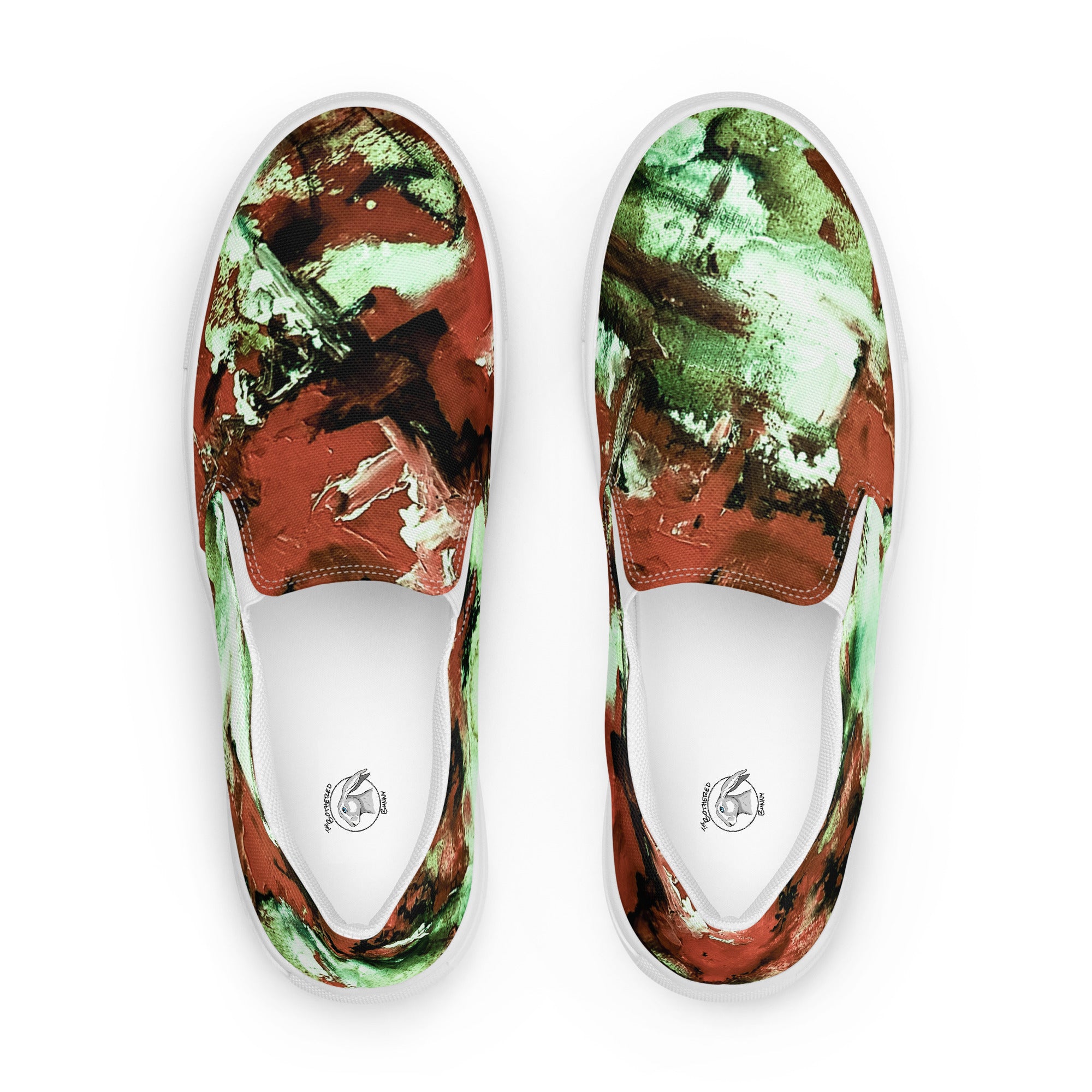 Men's Slip On- Mismatch Green