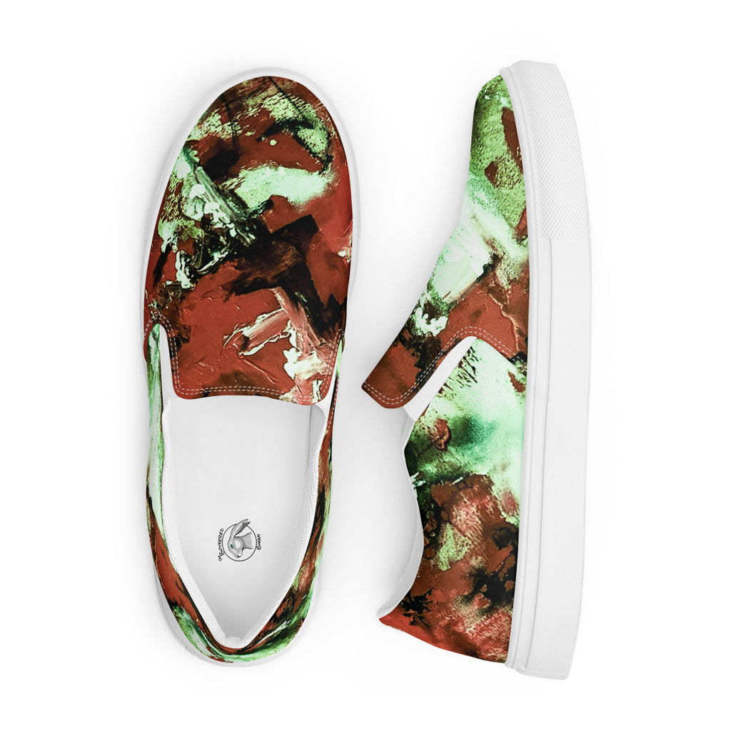 Men's Slip On- Mismatch Green