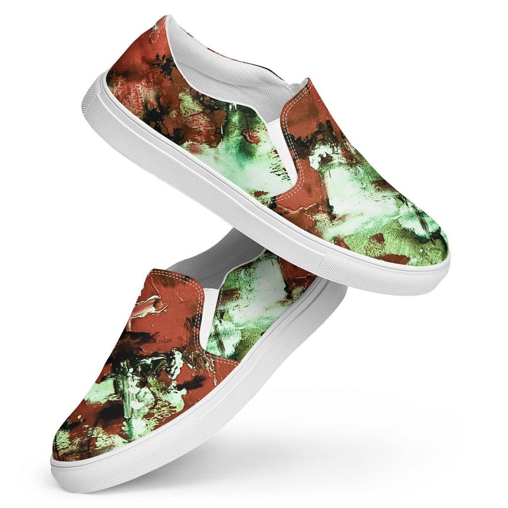 Men's Slip On- Mismatch Green
