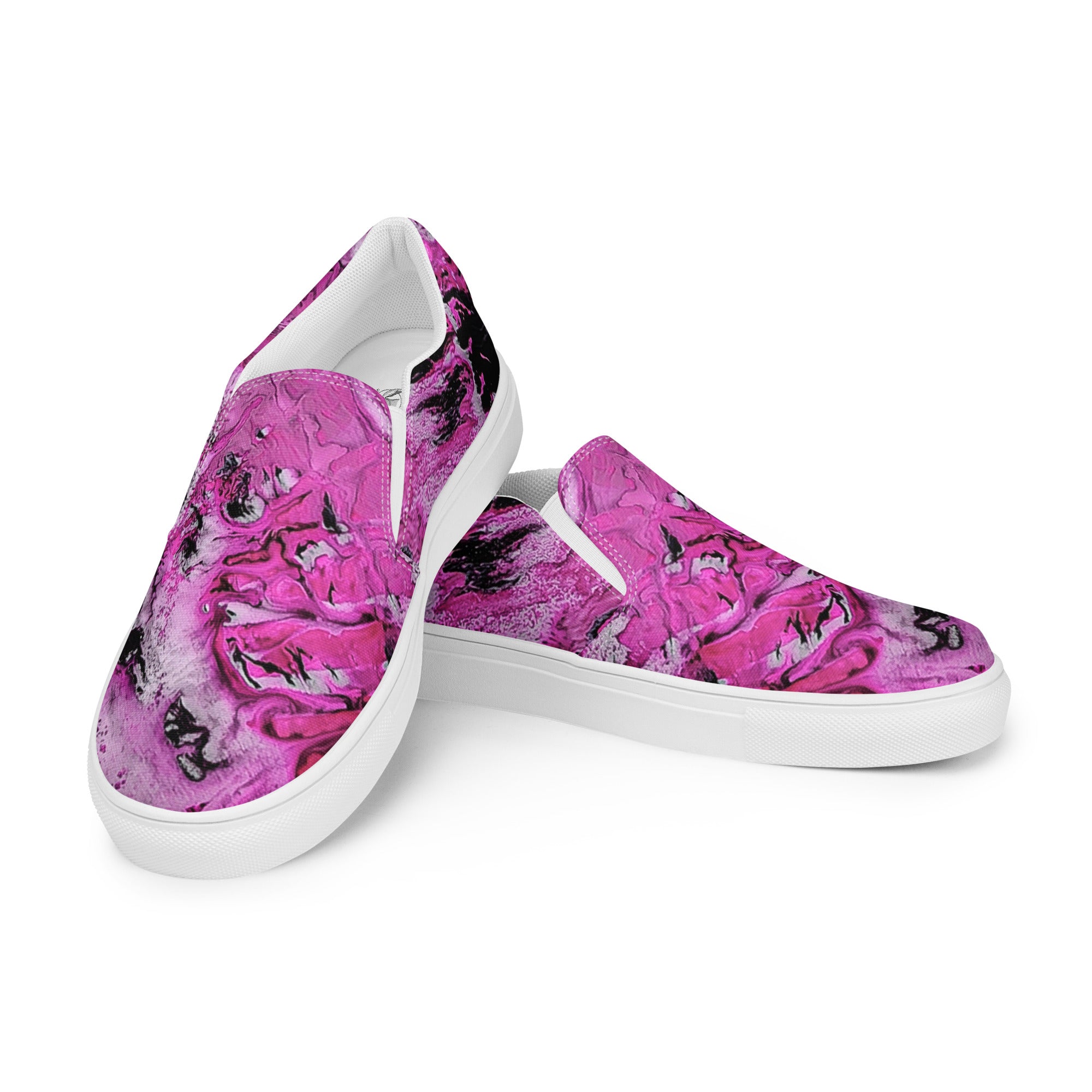 Men's slip on- Pink Marble