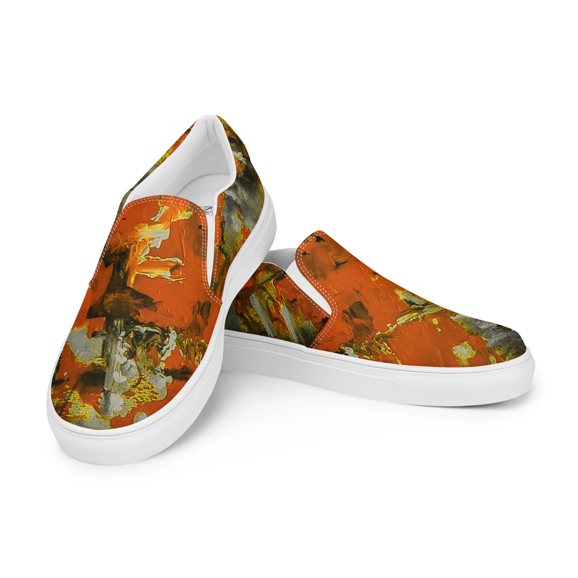 Men's Slip On- Mismatch Orange