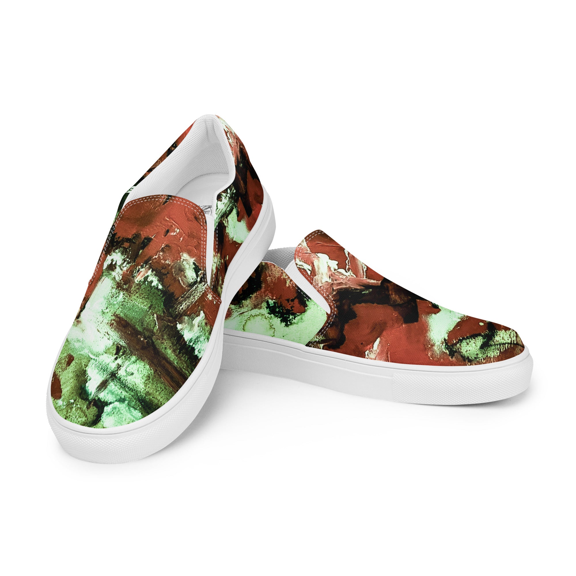 Men's Slip On- Mismatch Green