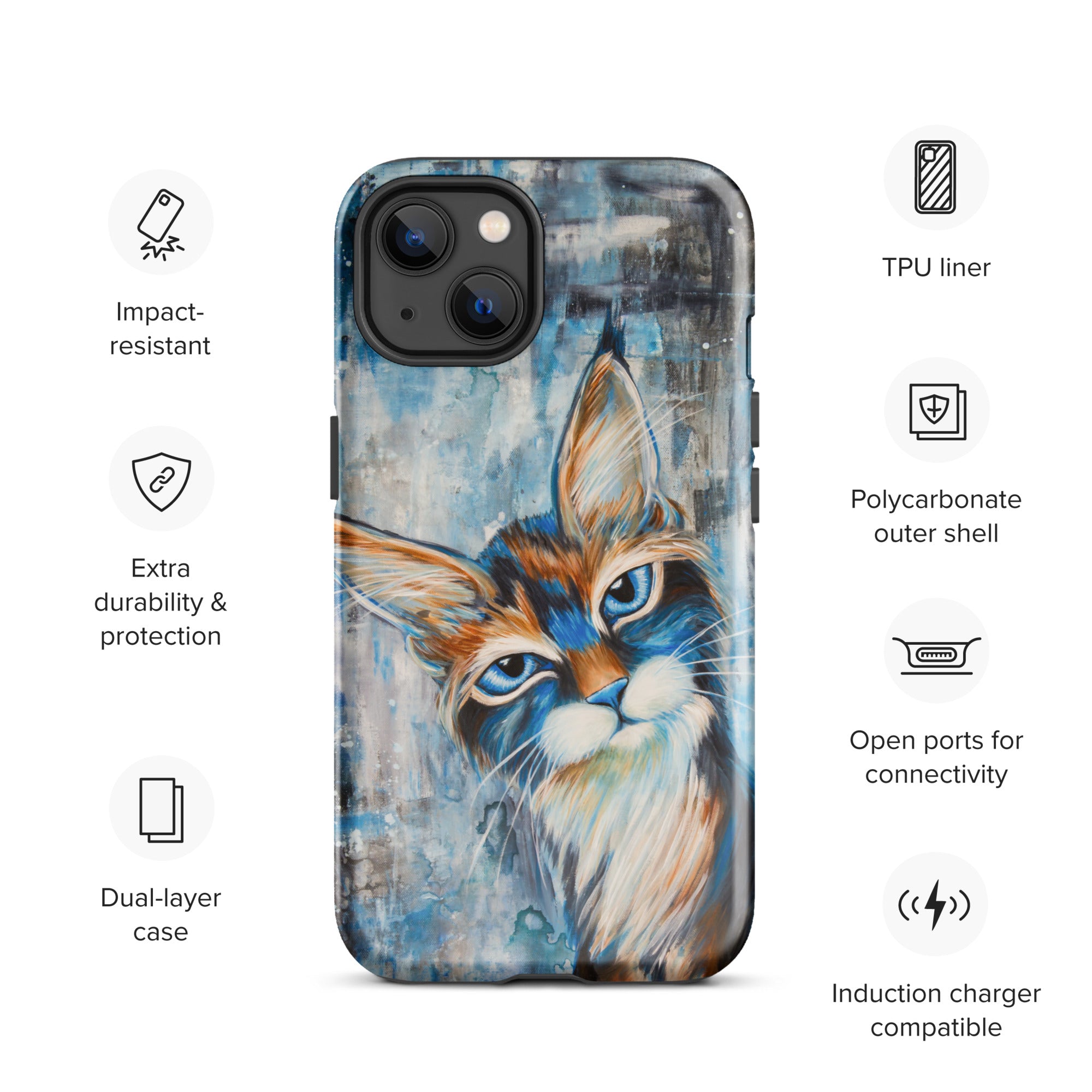 iPhone Tough Case- Big Kitty