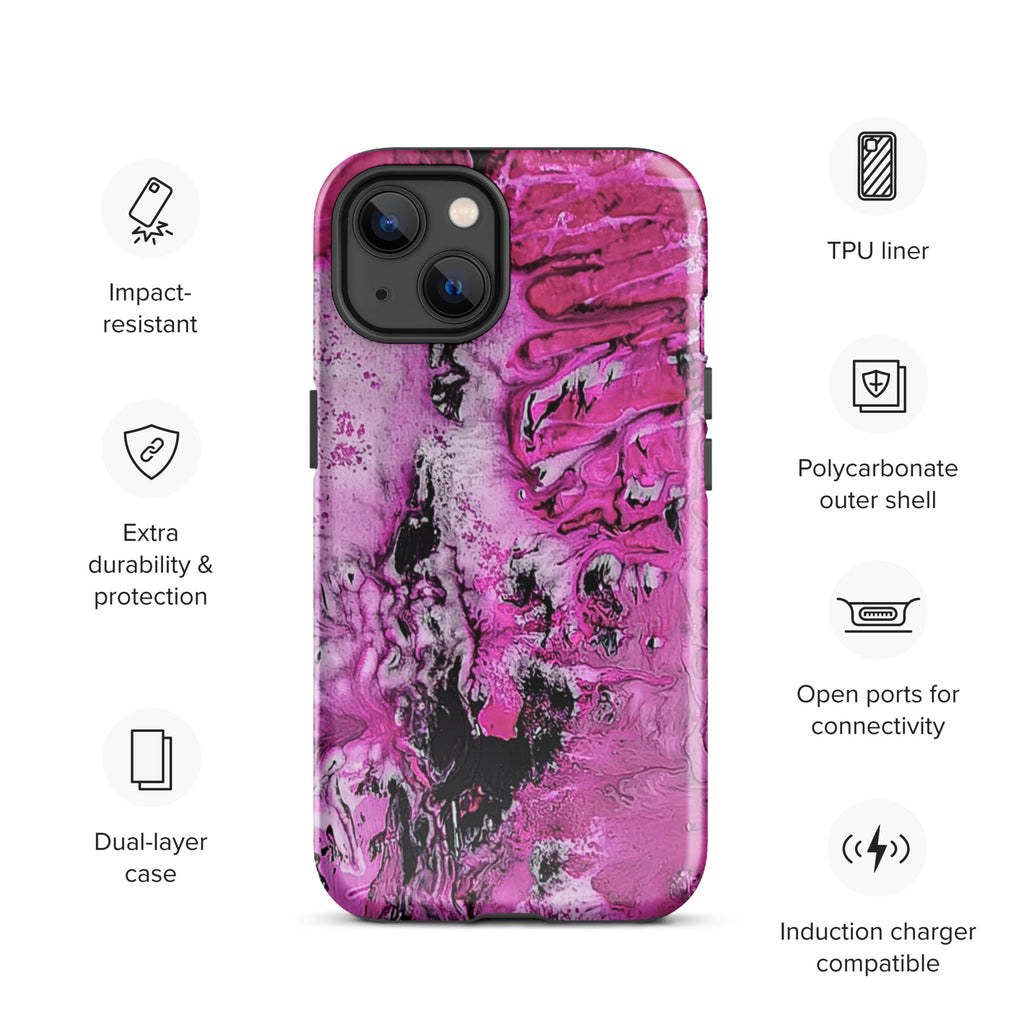 iPhone® Tough Case- Pink Marble