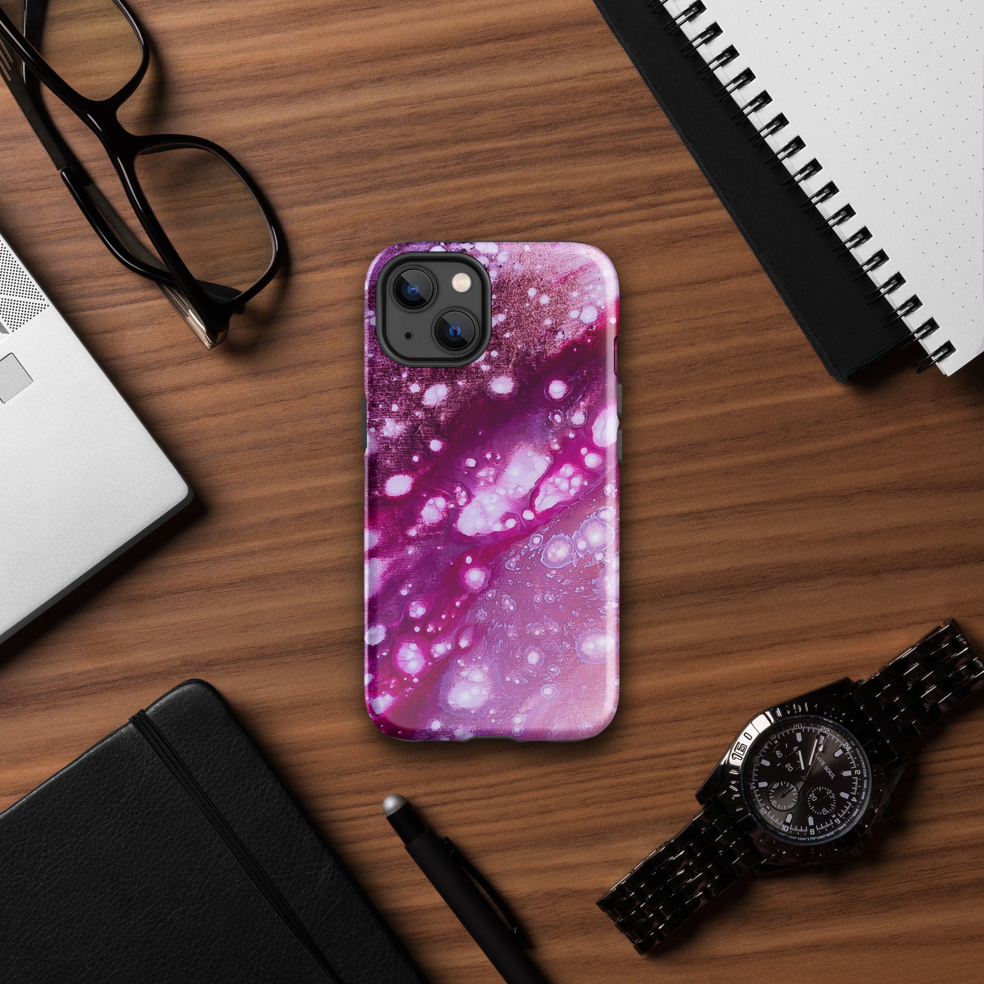iPhone® Tough Case- Galaxy Fuchsia