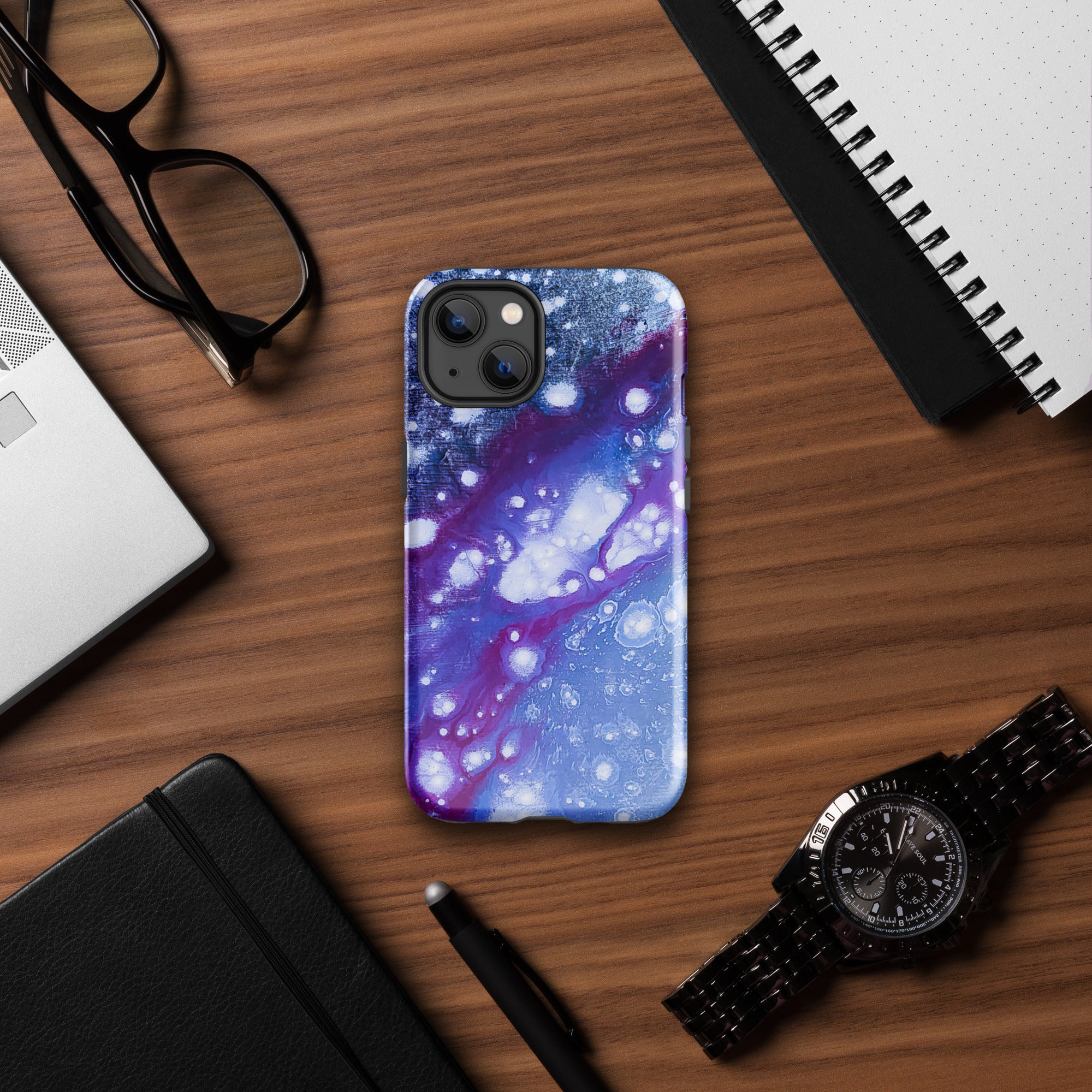 iPhone® Tough Case- Galaxy Purple
